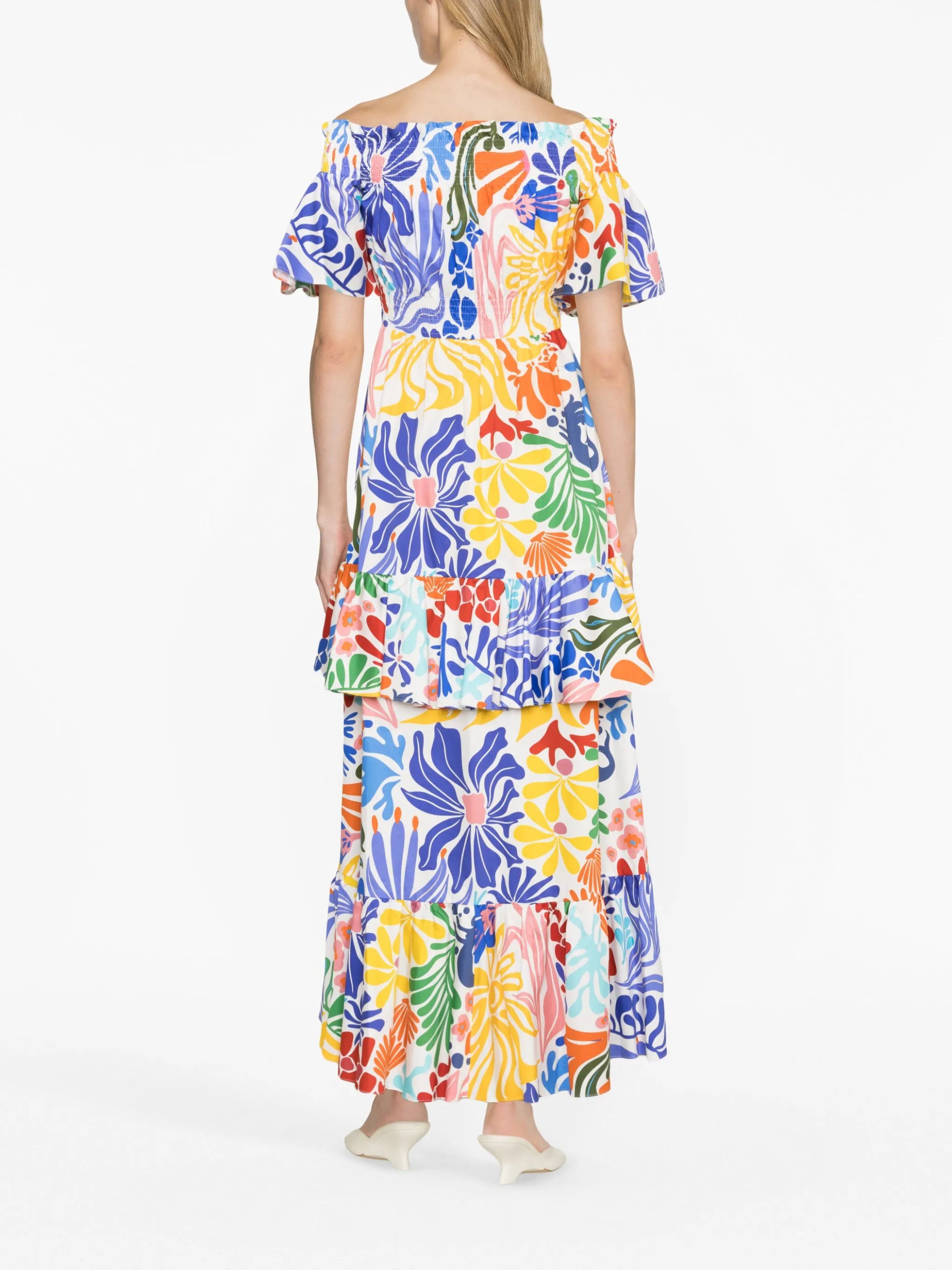 Elena floral-print cotton maxi dress