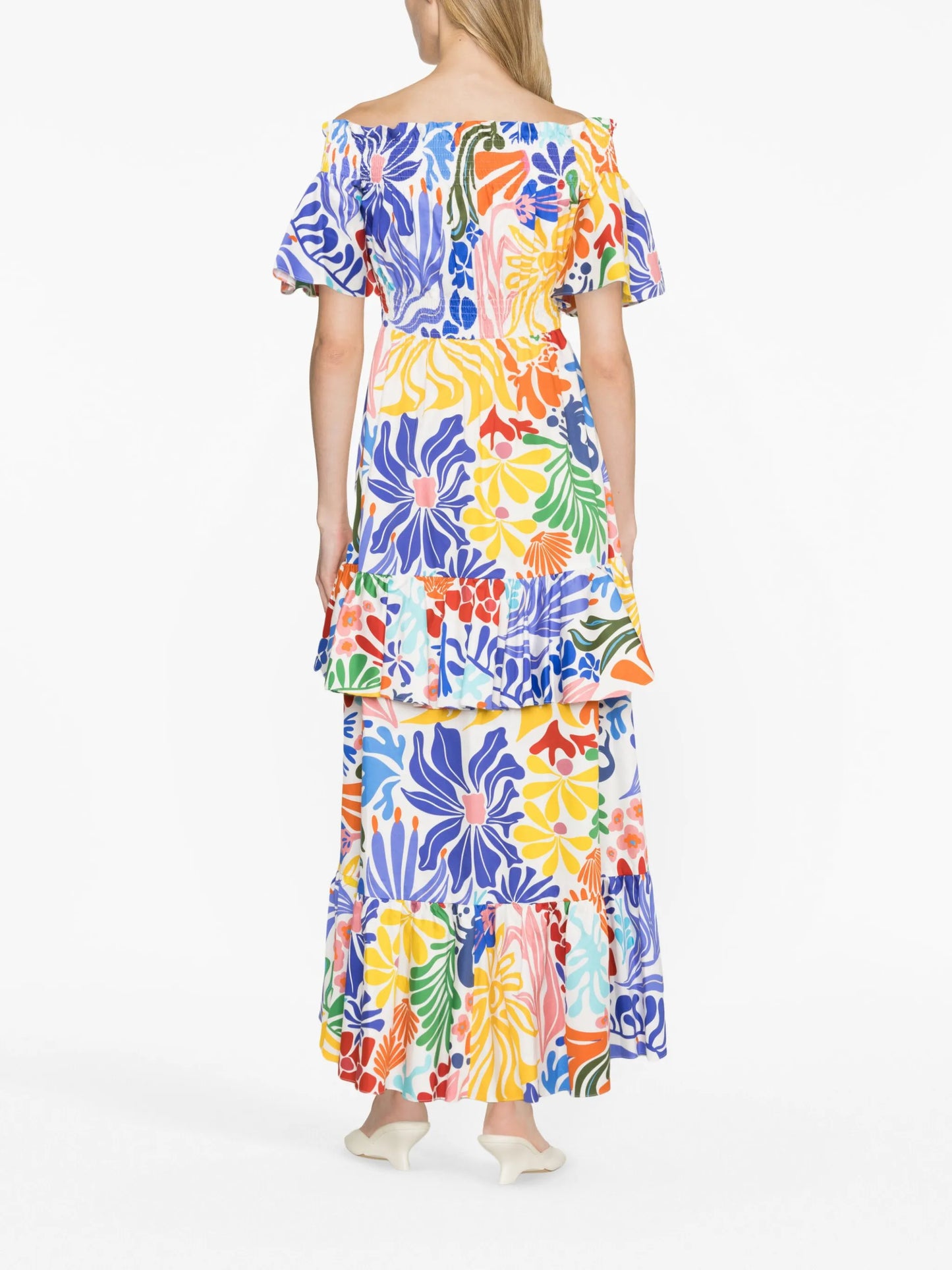 Elena floral-print cotton maxi dress