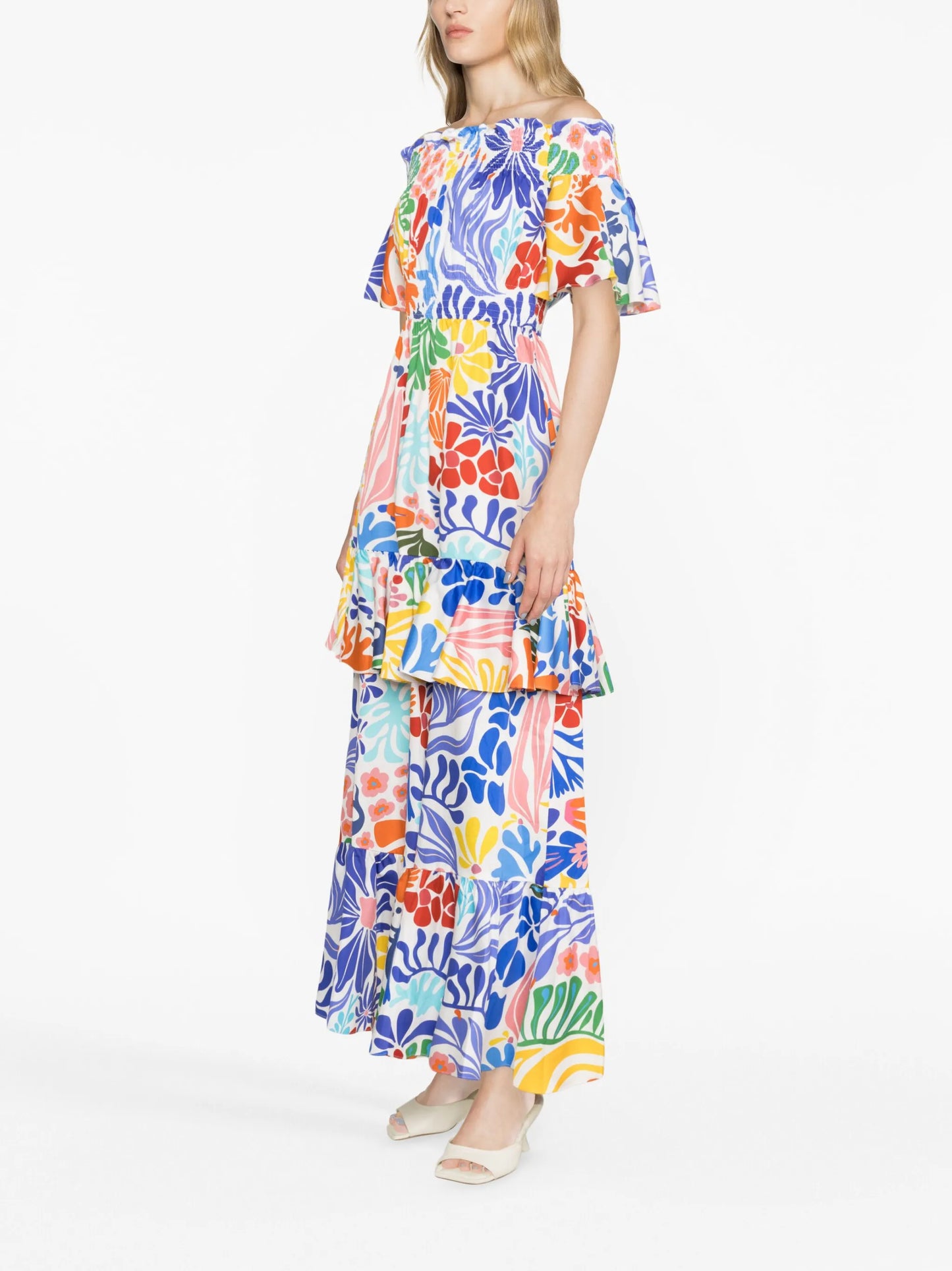 Elena floral-print cotton maxi dress