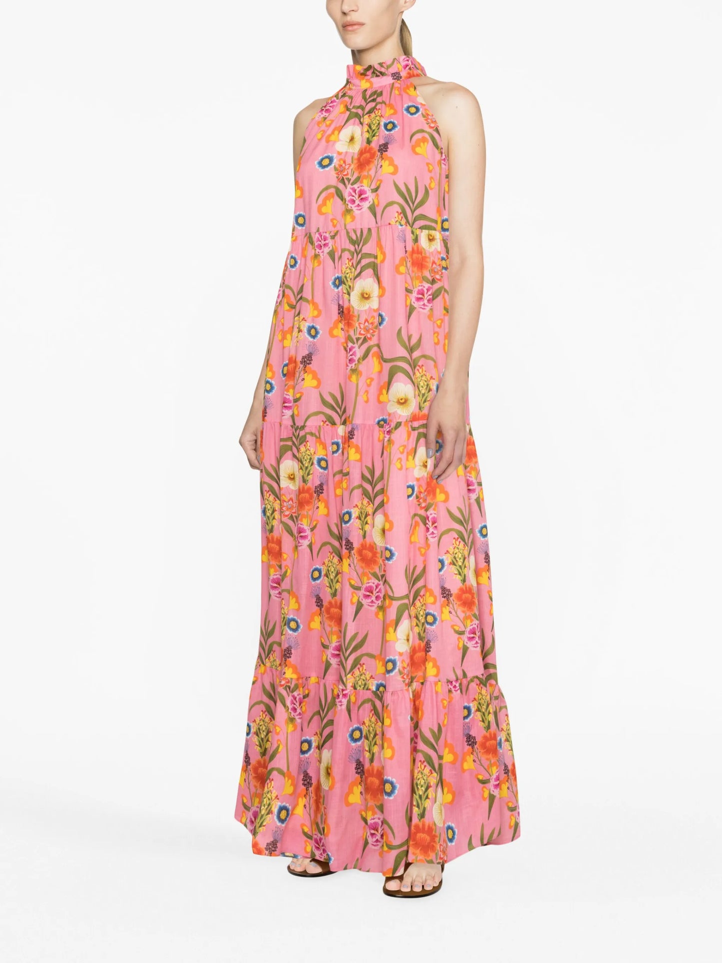 Pandora floral-print cotton maxi dress