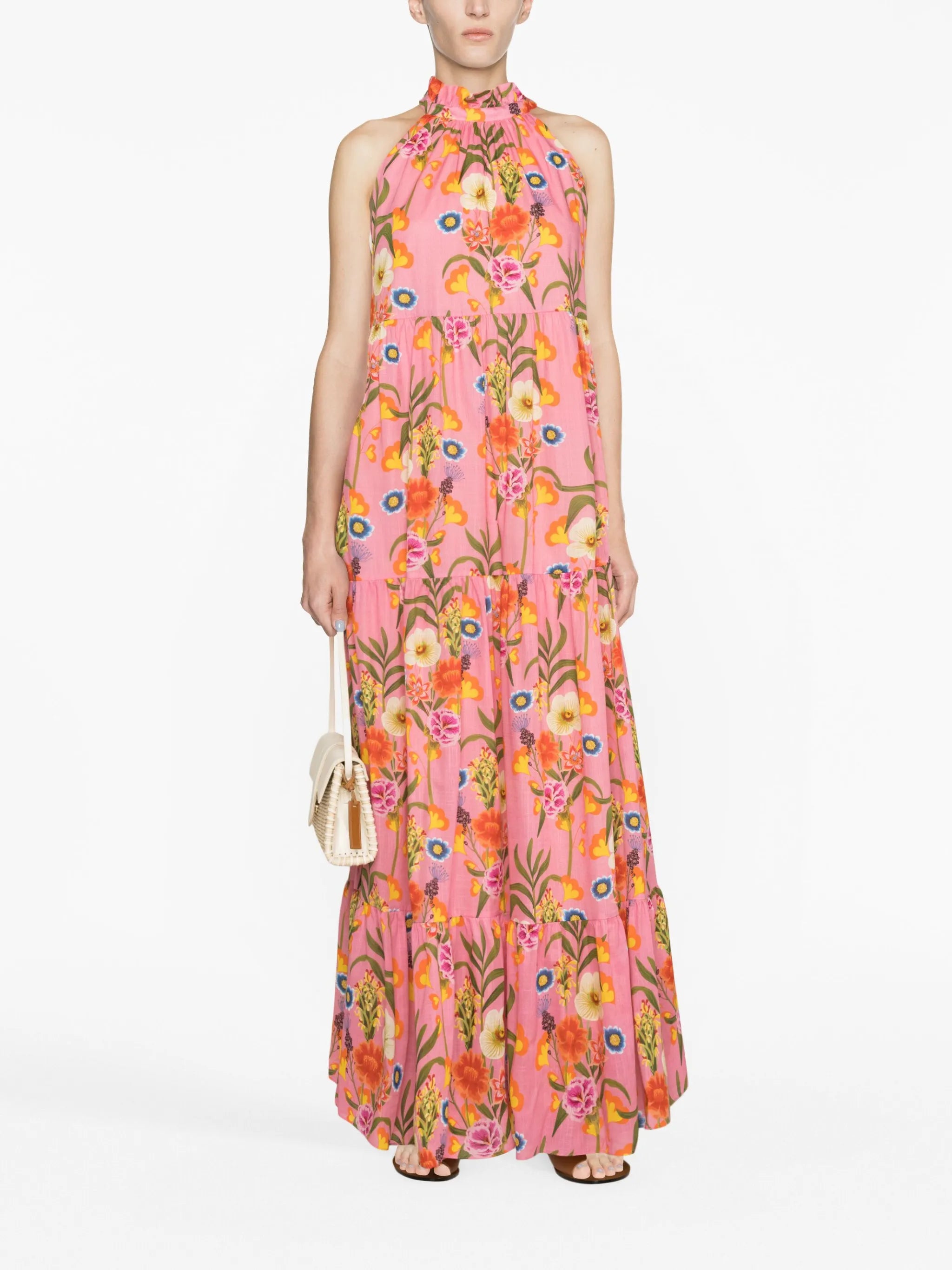 Pandora floral-print cotton maxi dress