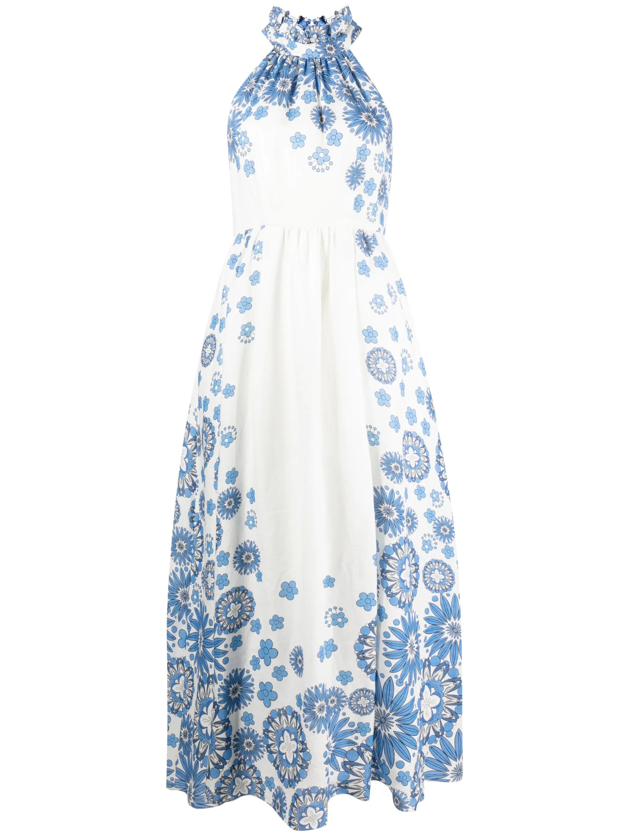 graphic-print sleeveless dress