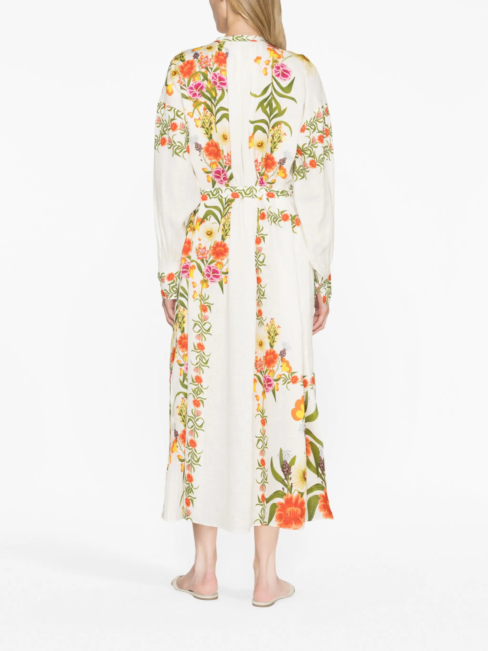Camilla linen midi dress