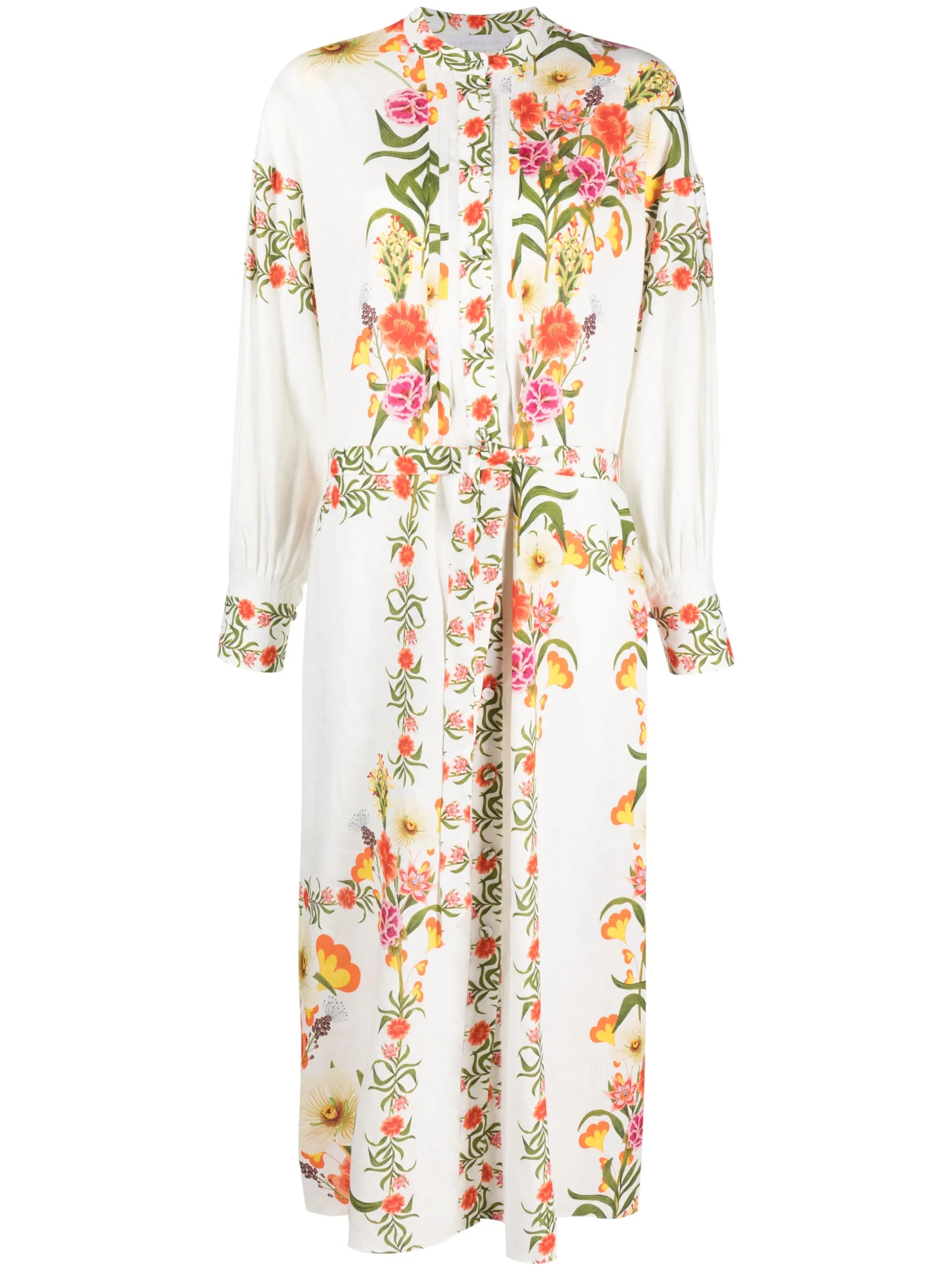 Camilla linen midi dress