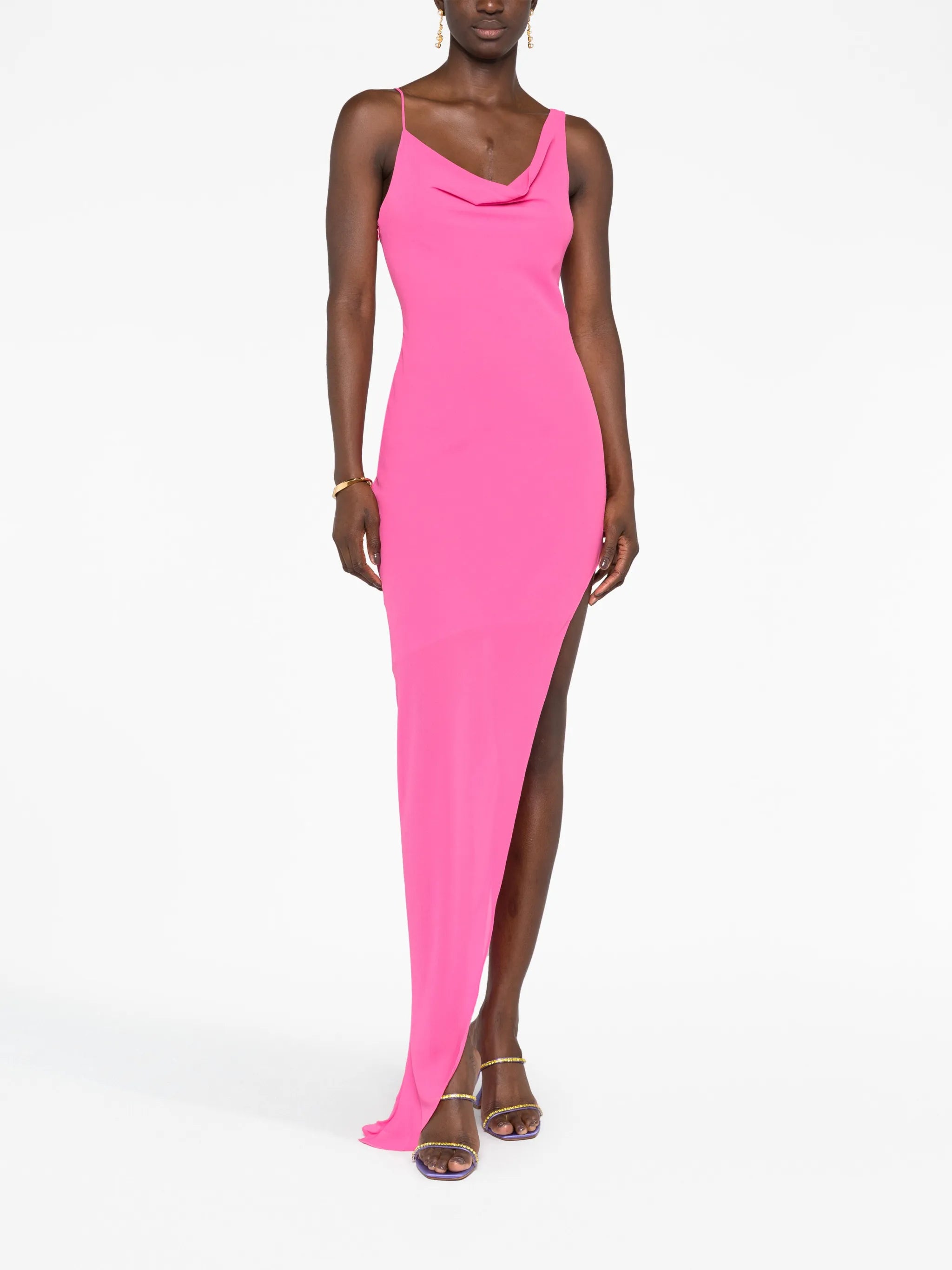Matisse asymmetric side-slit maxi dress