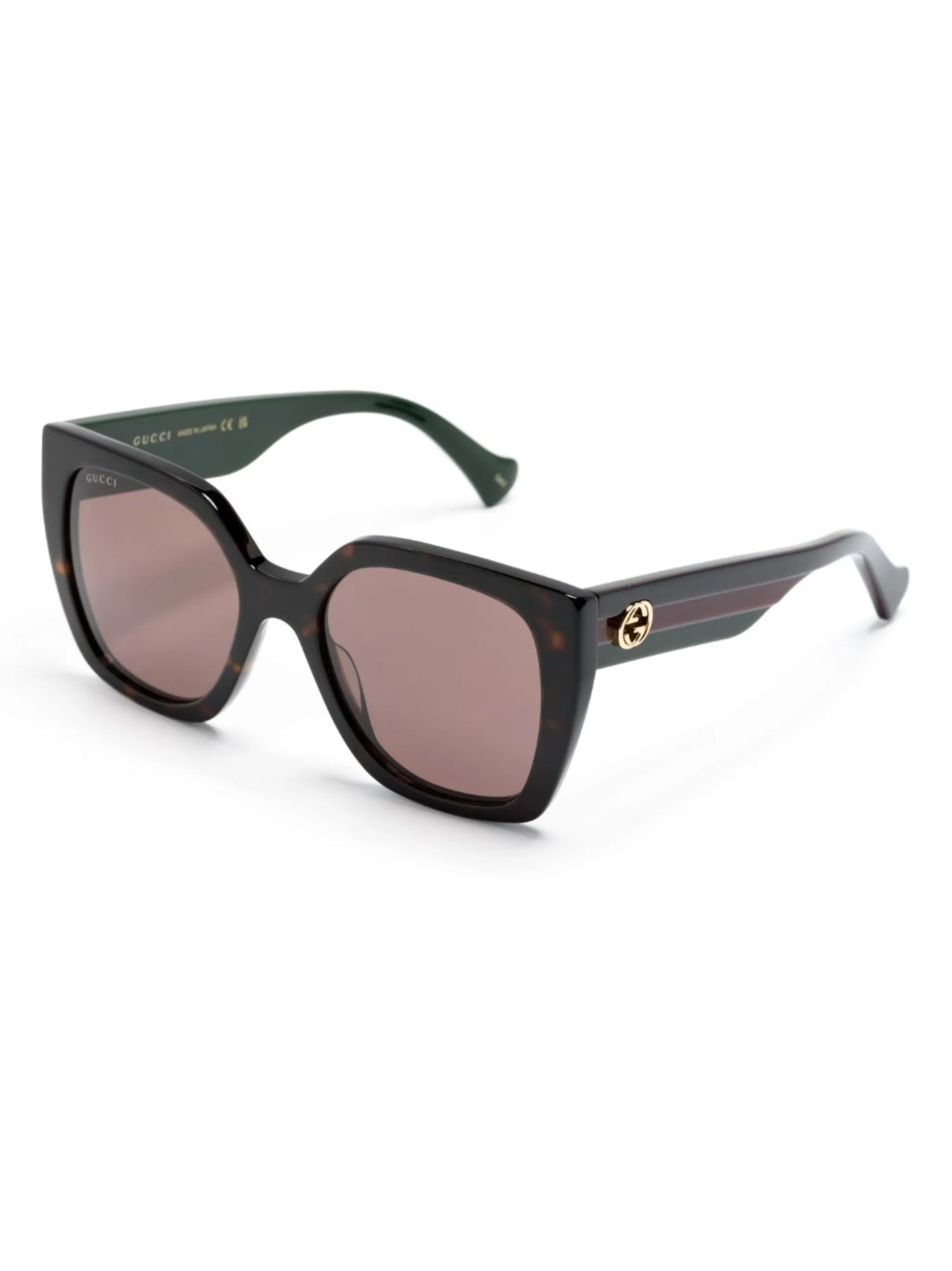Web-detail square-frame sunglasses