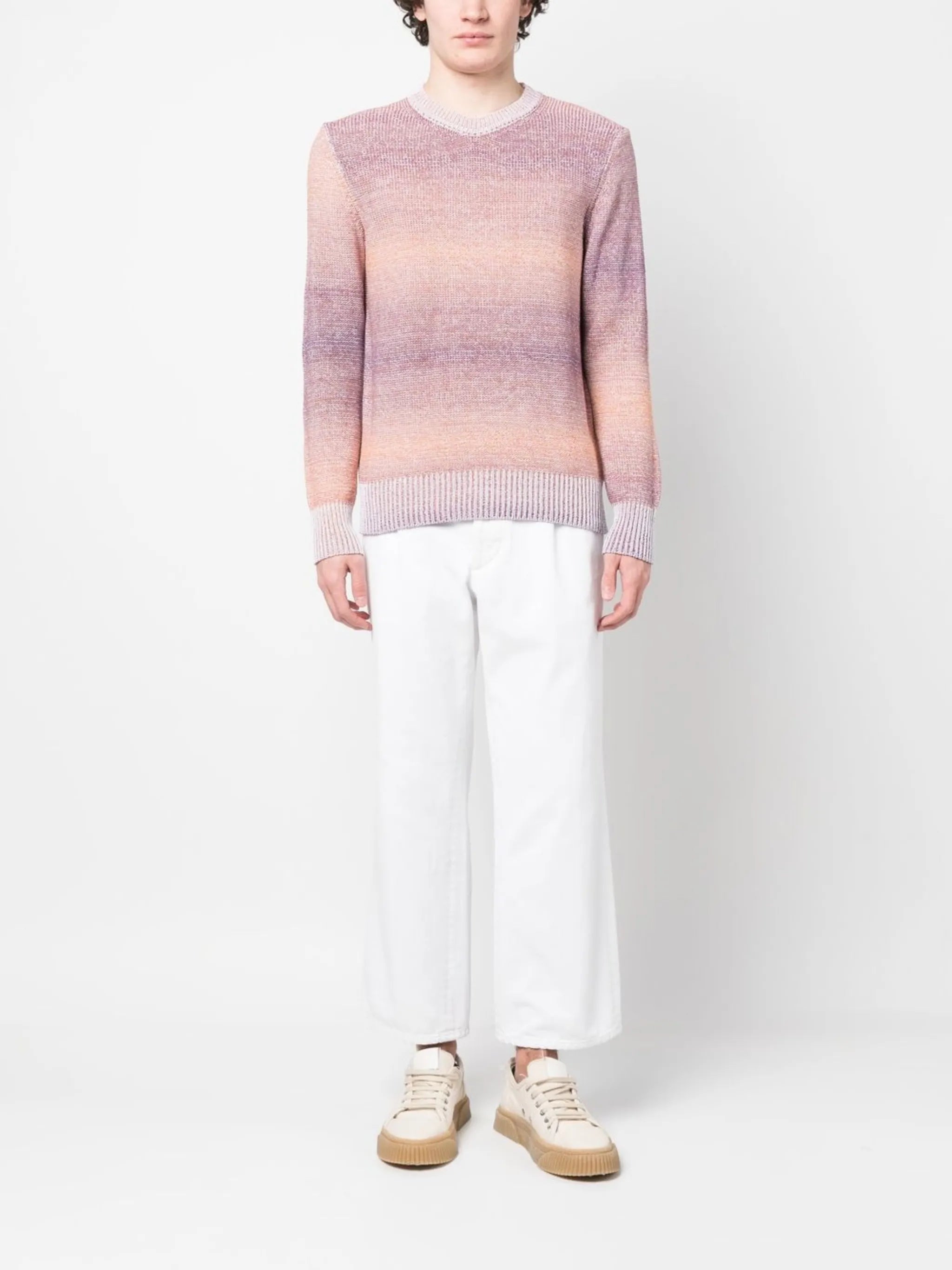 color-degrade knitted jumper