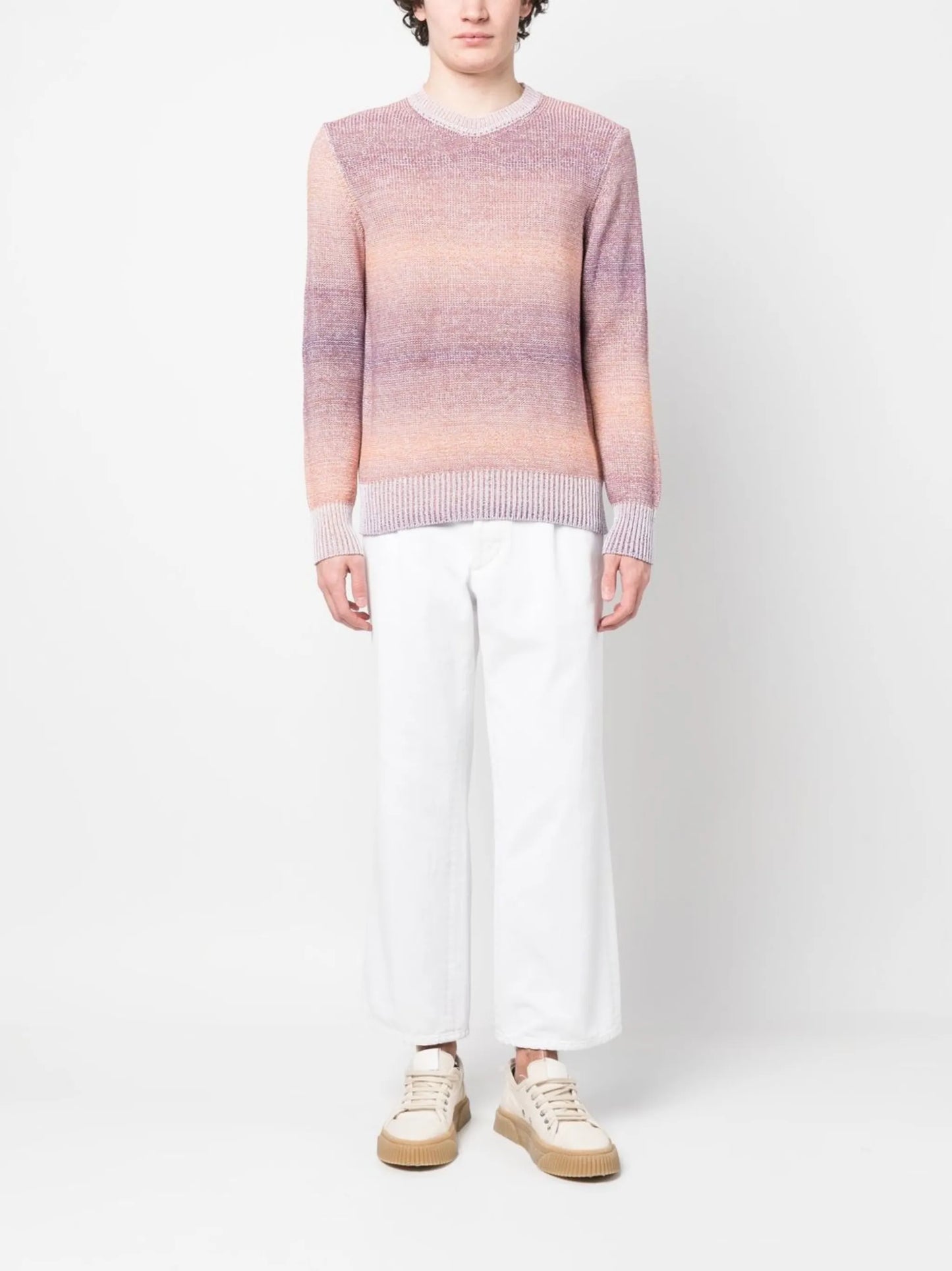 color-degrade knitted jumper