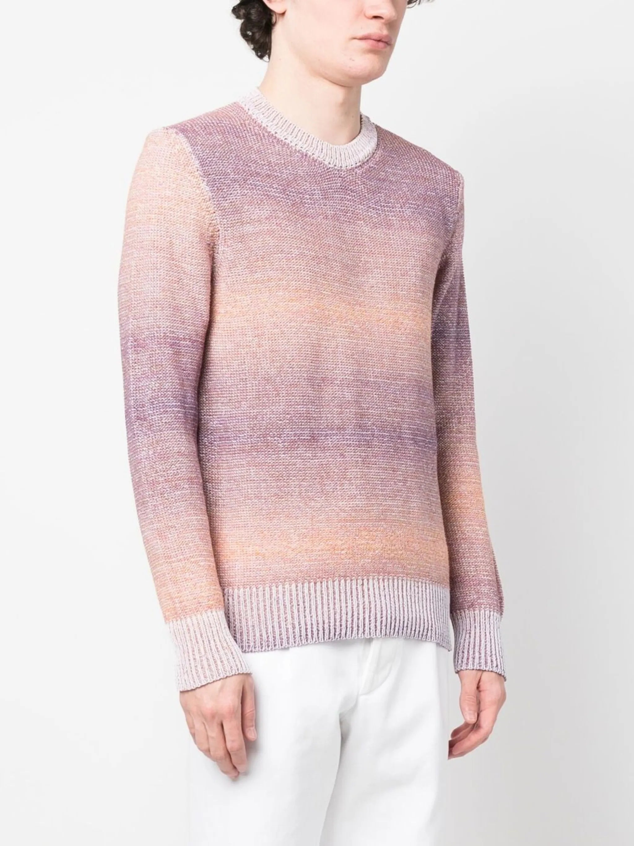 color-degrade knitted jumper