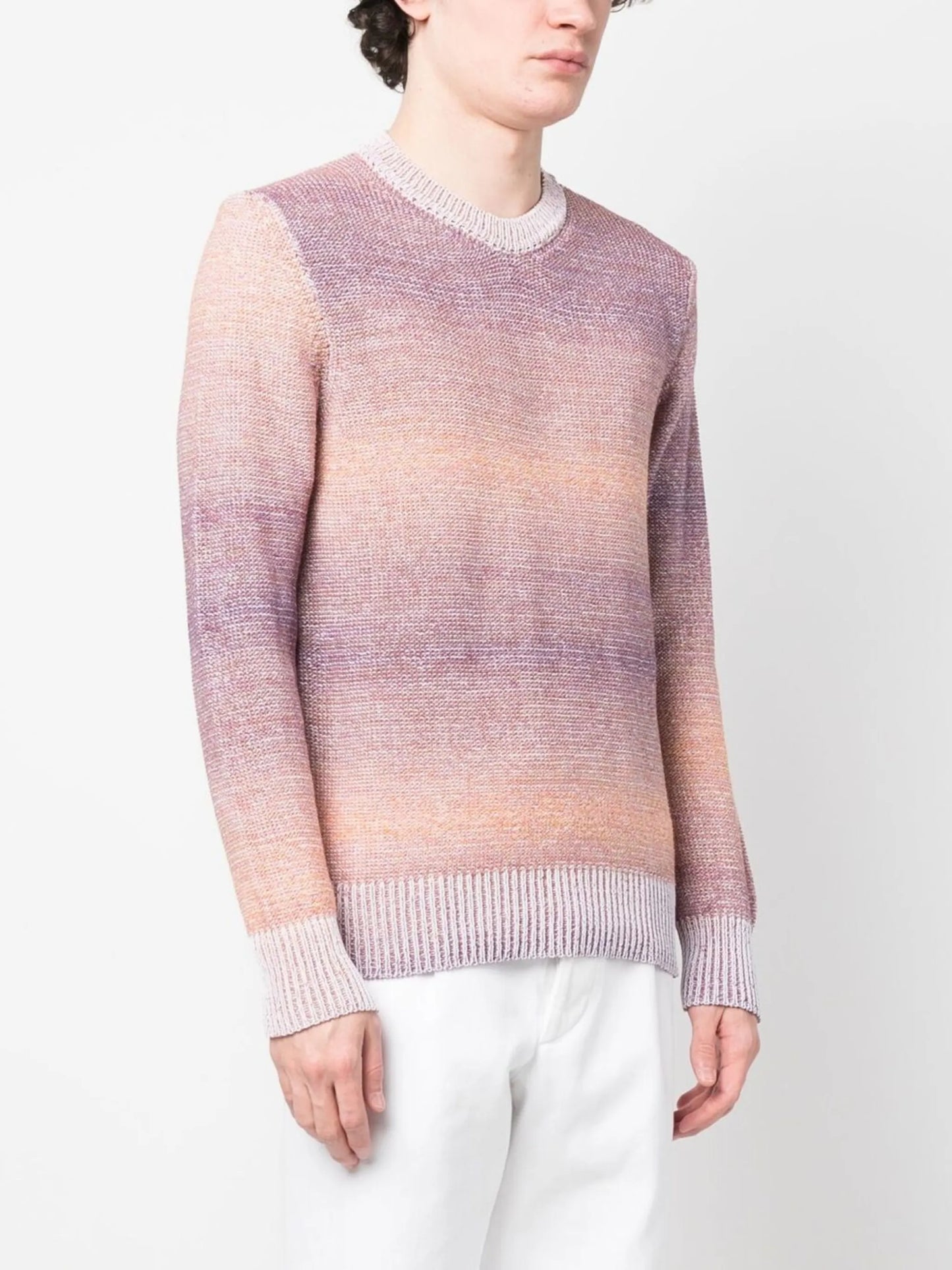 color-degrade knitted jumper