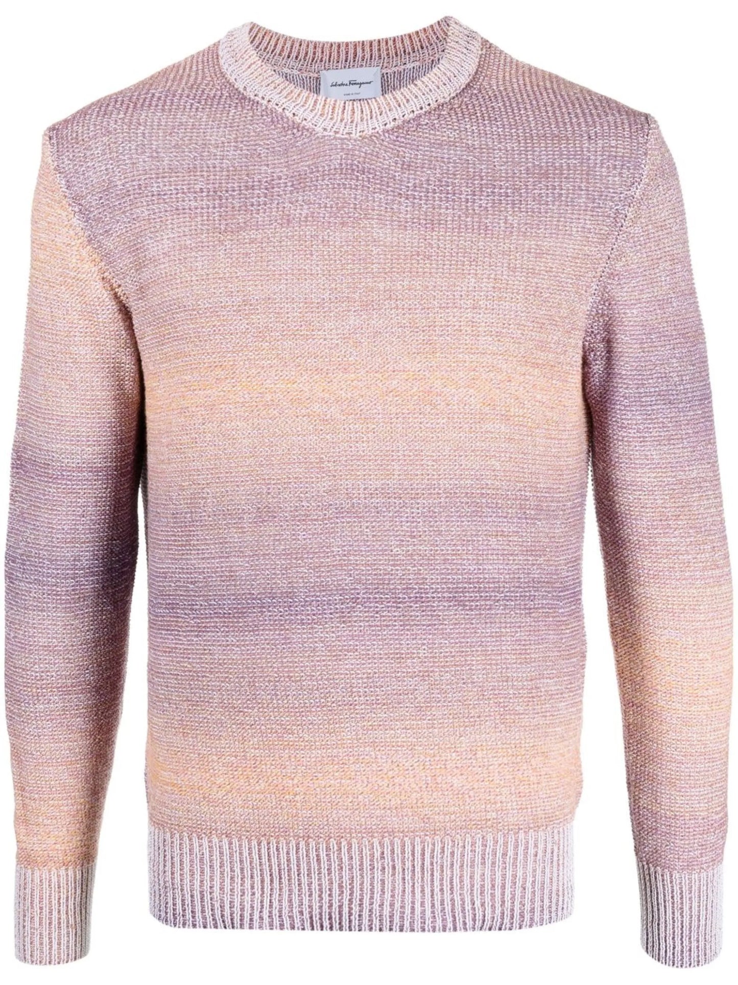 color-degrade knitted jumper