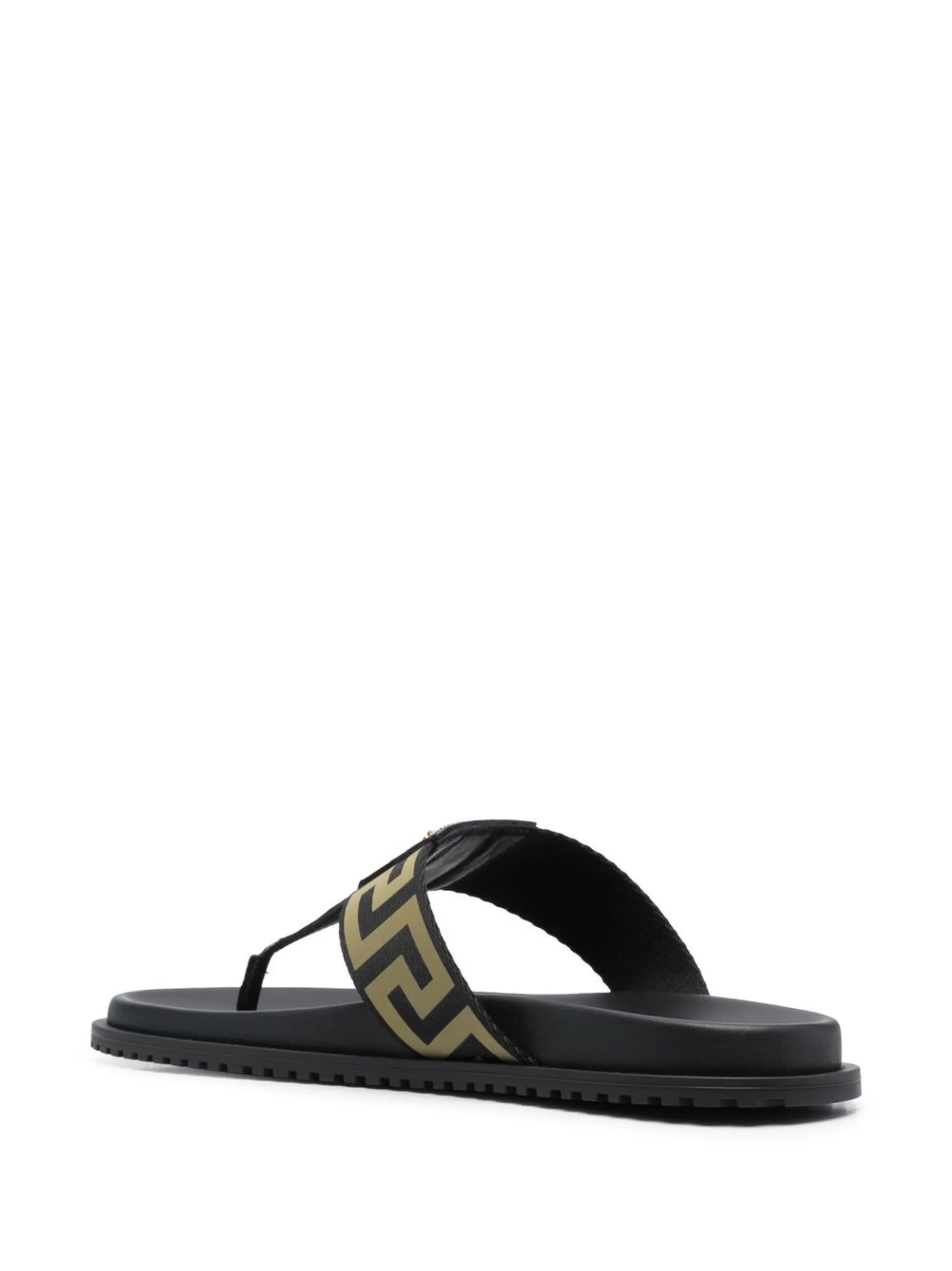 Medusa Greca-pattern flip flops