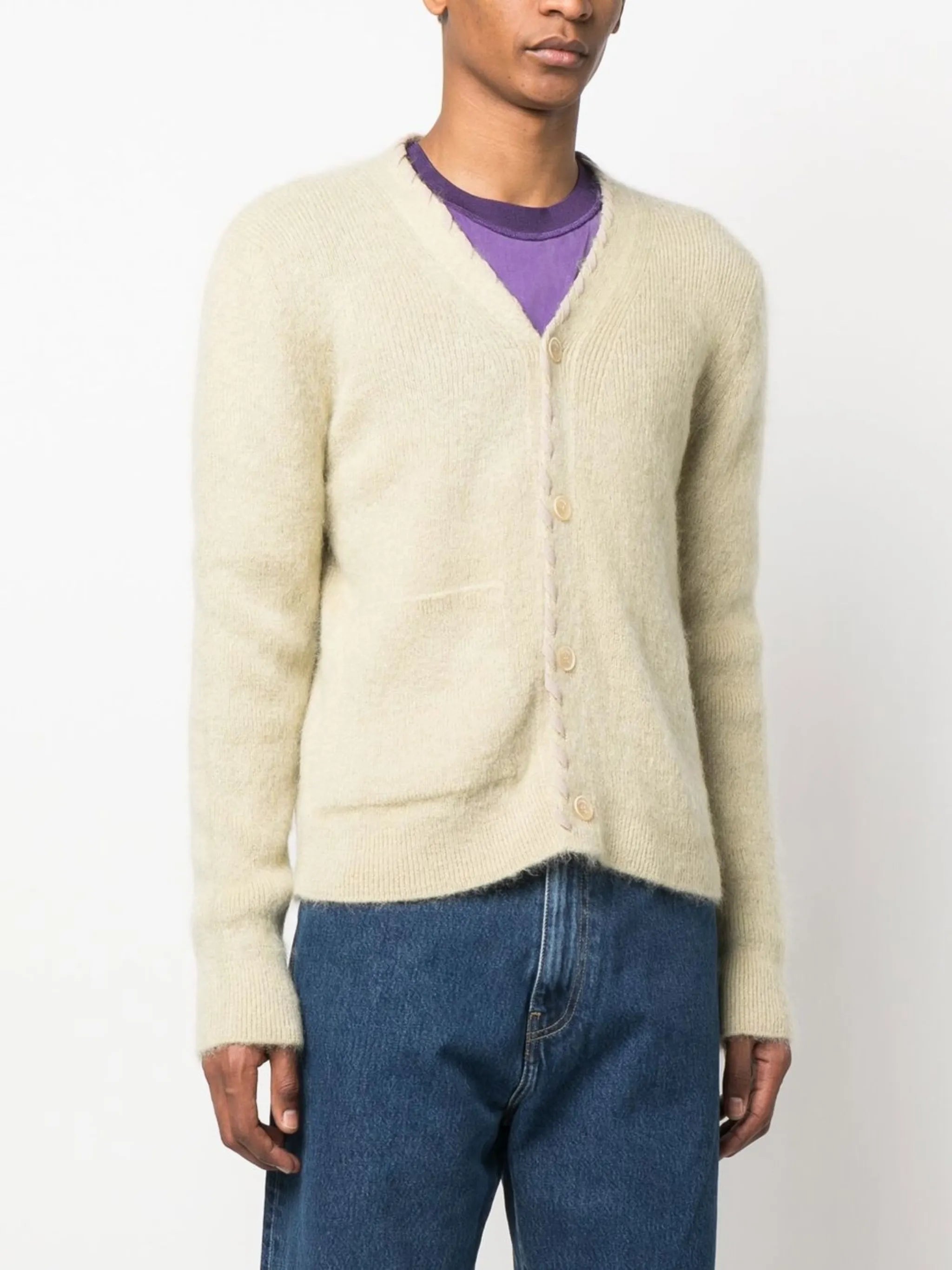 Lazo contrast-trim cardigan