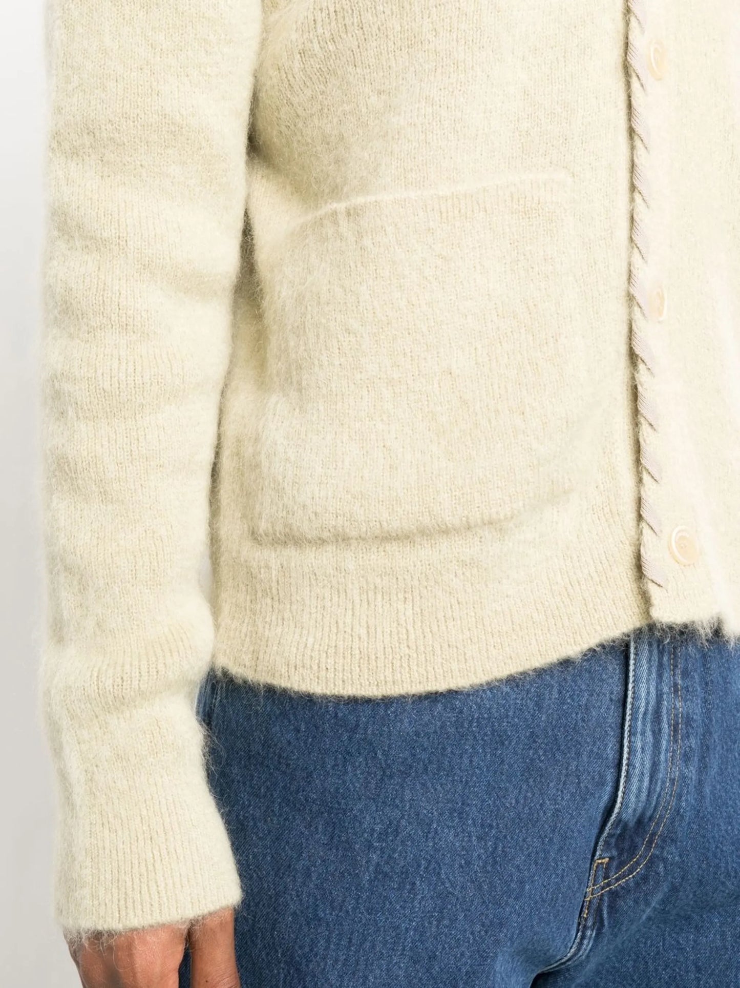 Lazo contrast-trim cardigan
