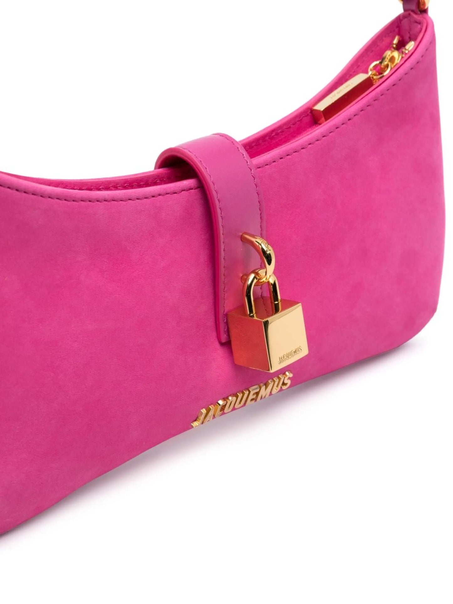 Le Bisou Cadenas suede shoulder bag