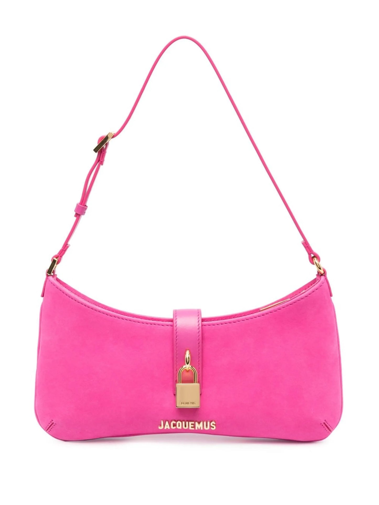 Le Bisou Cadenas suede shoulder bag