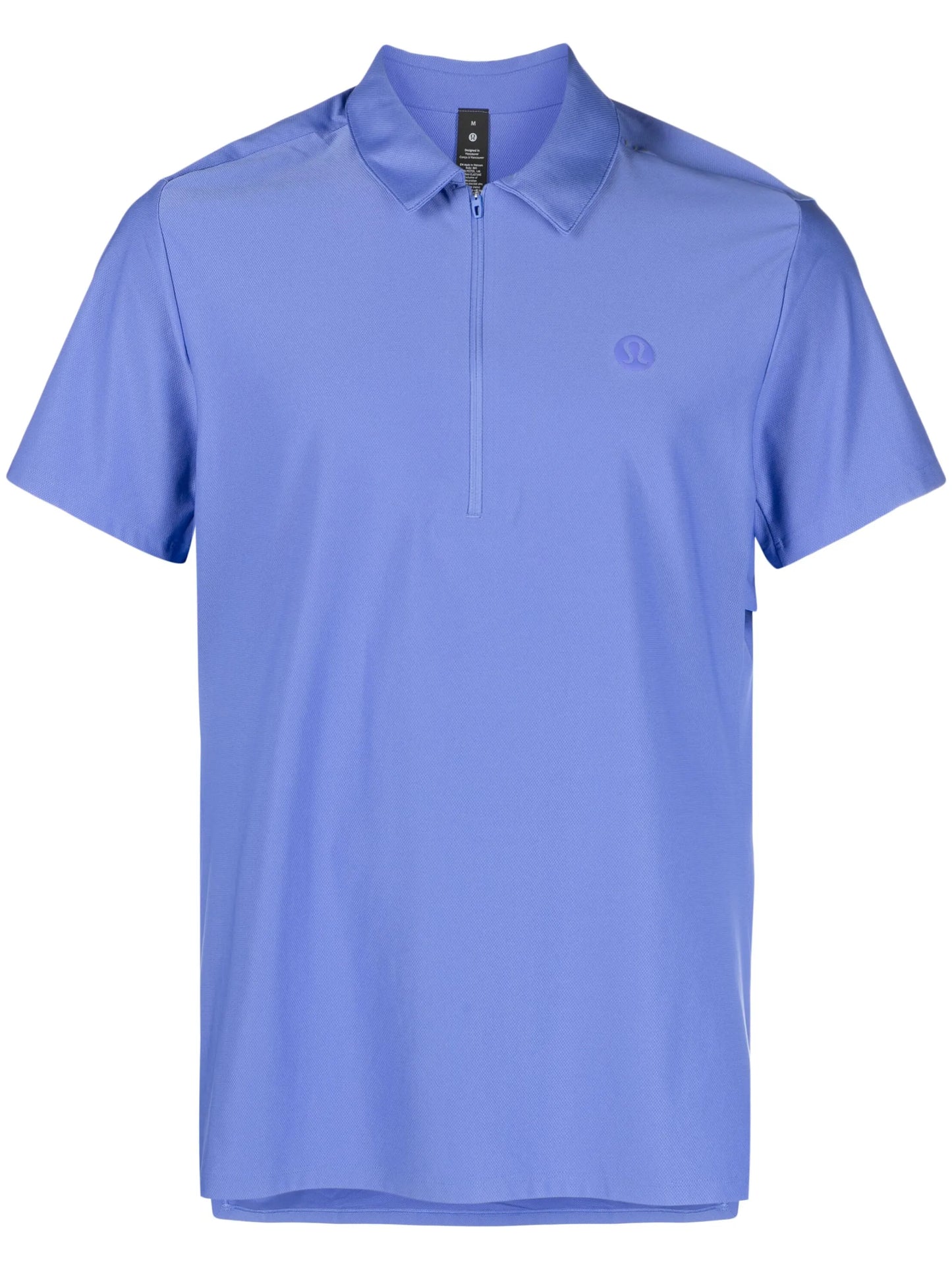 debossed-logo tennis polo shirt