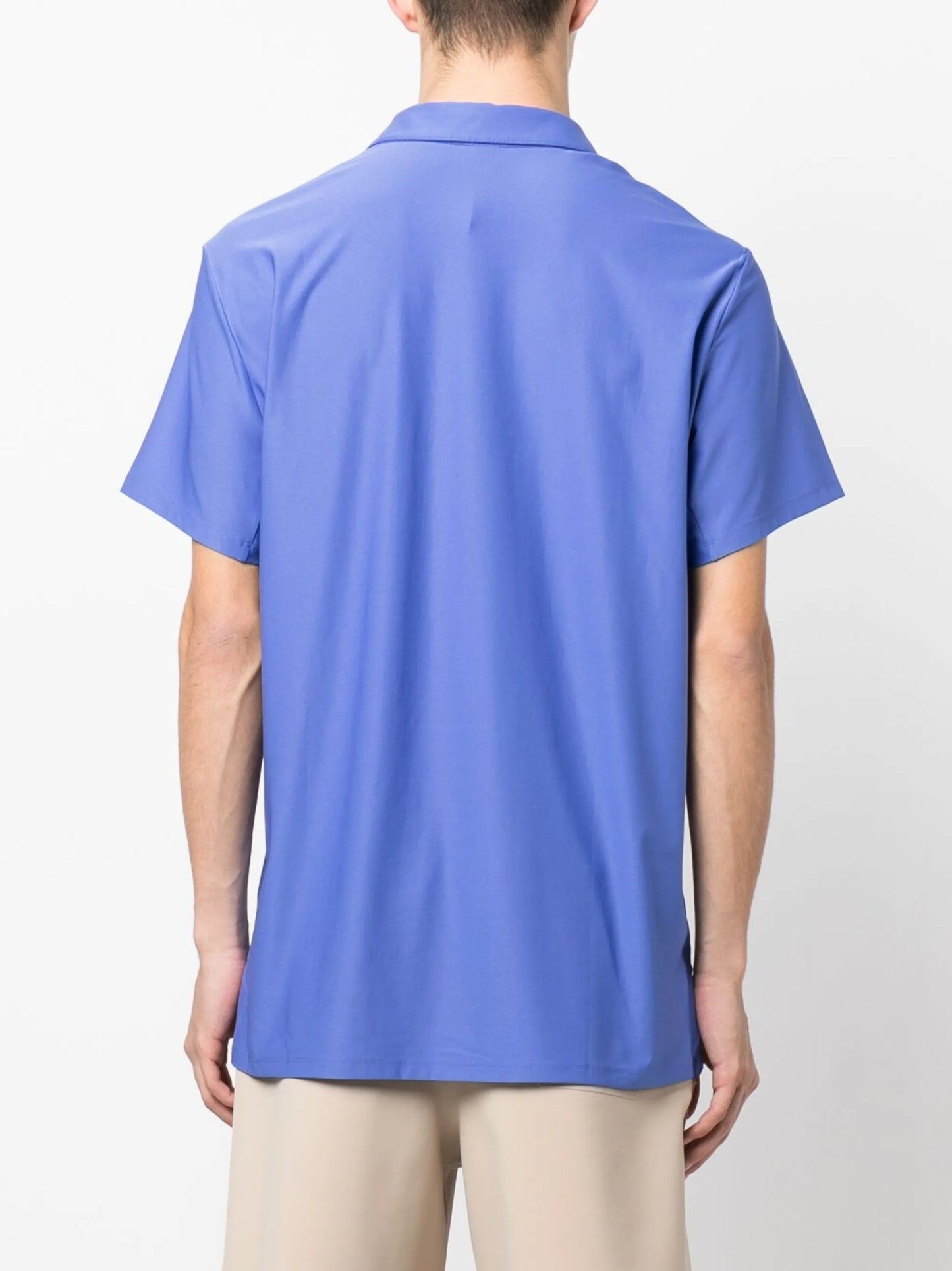 debossed-logo tennis polo shirt