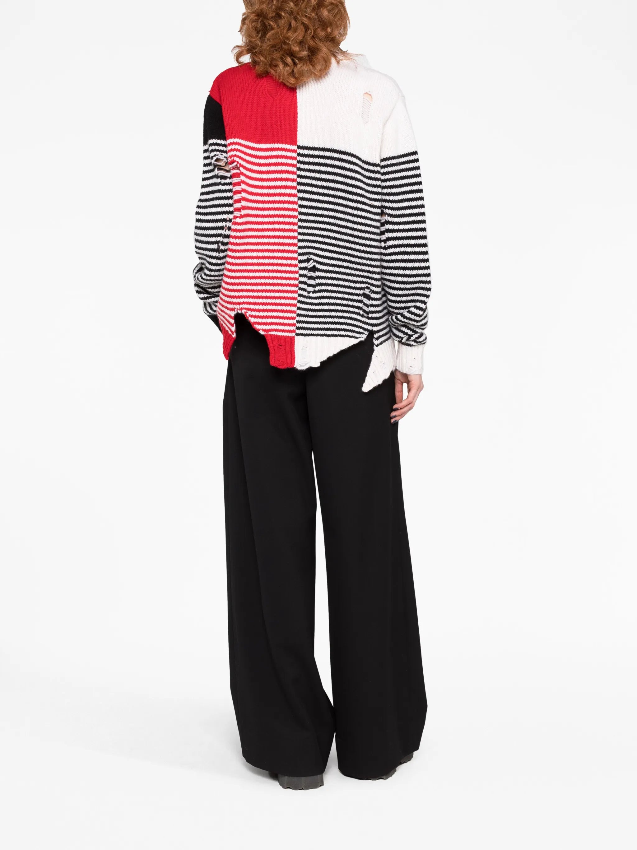 Mega Shred striped cardigan