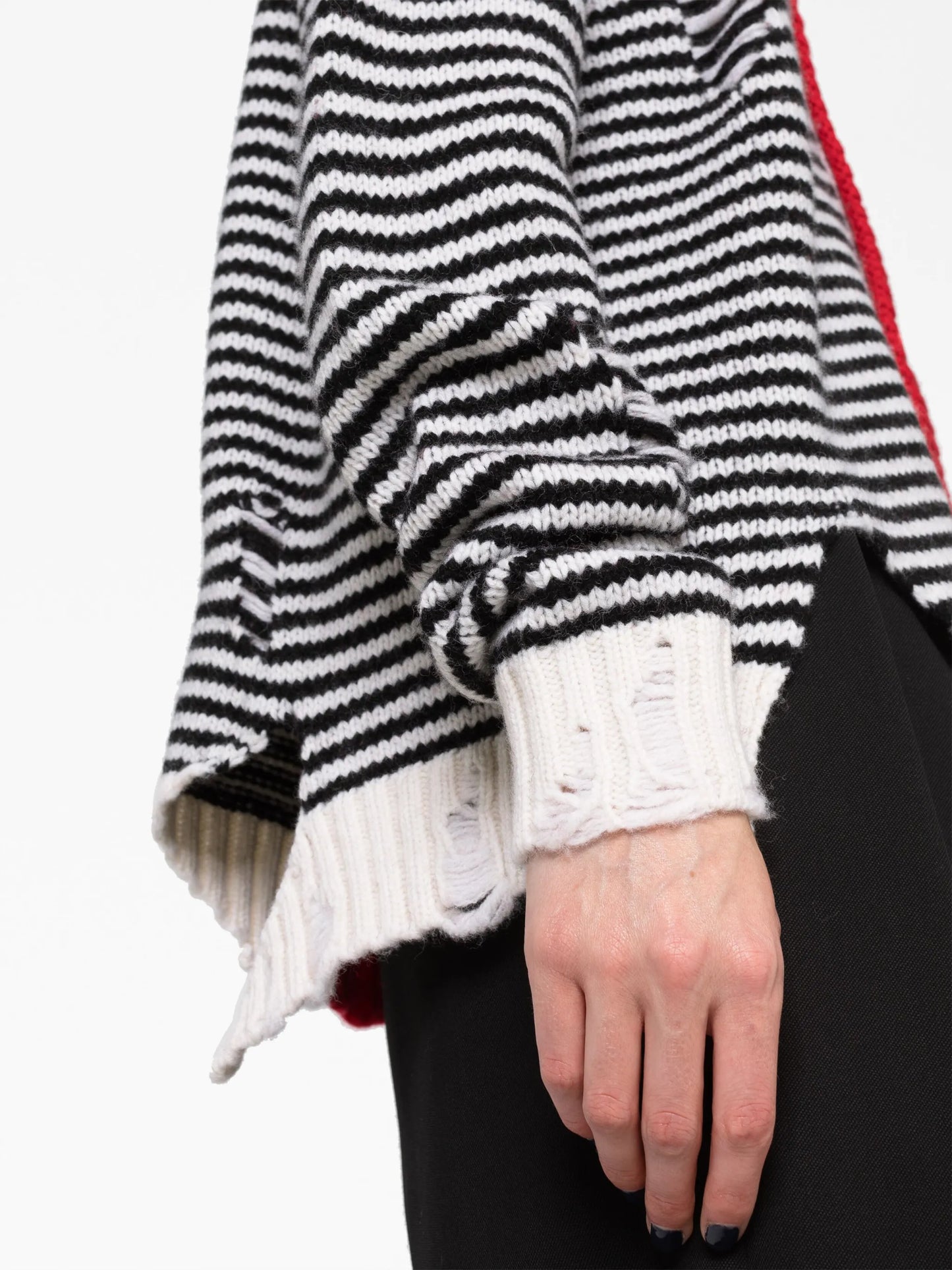 Mega Shred striped cardigan