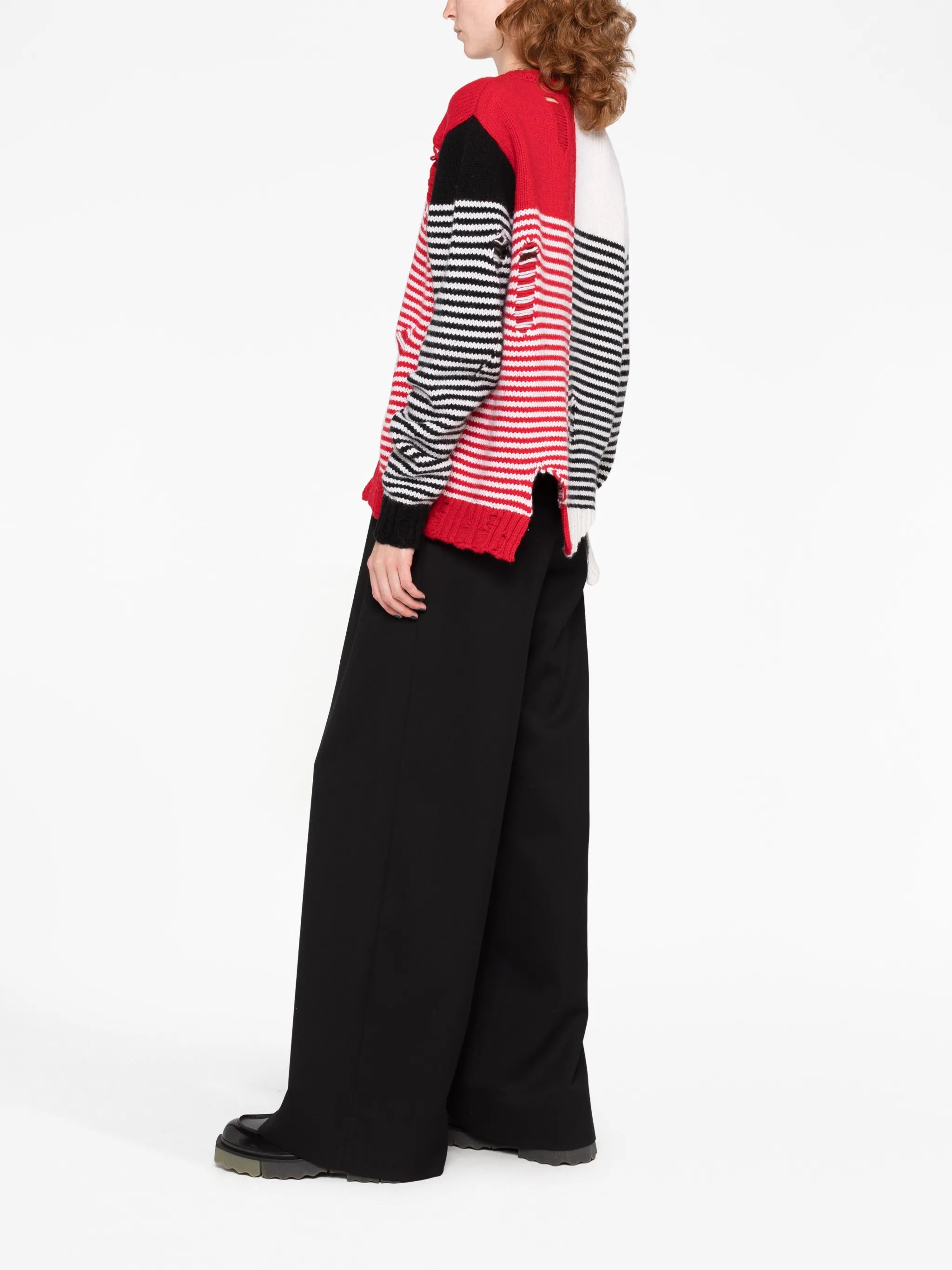 Mega Shred striped cardigan