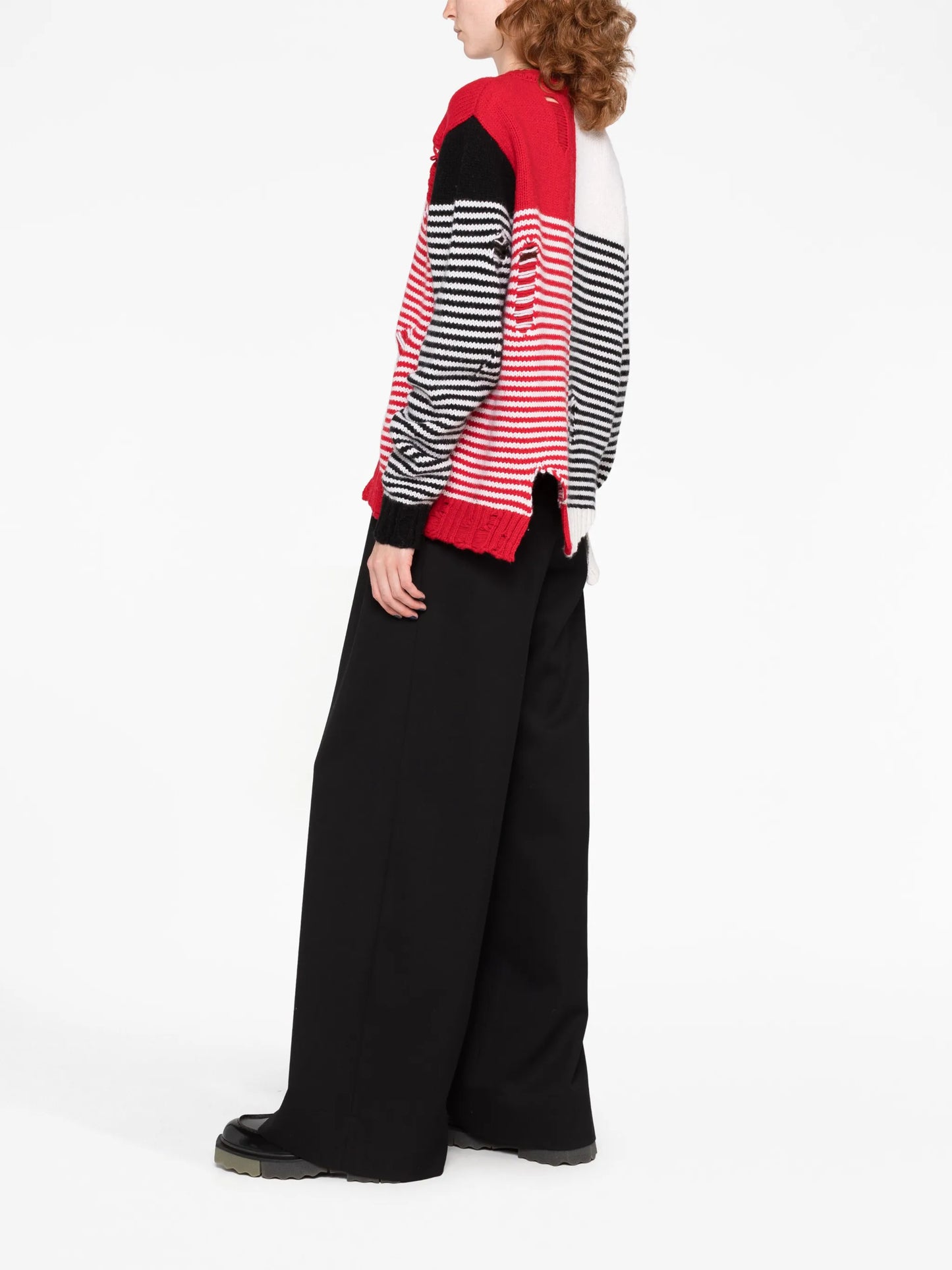 Mega Shred striped cardigan