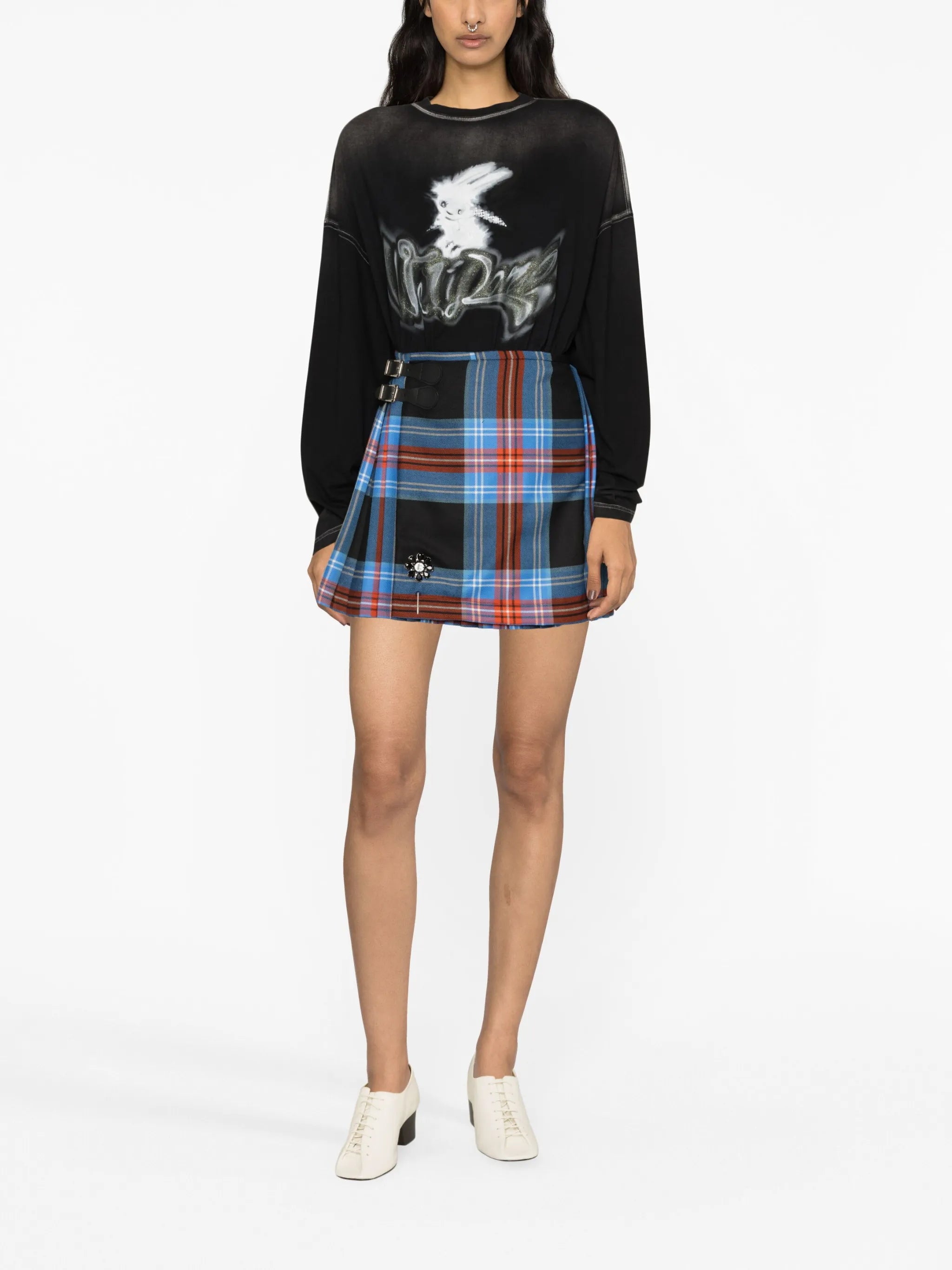 pleated tartan mini kilt