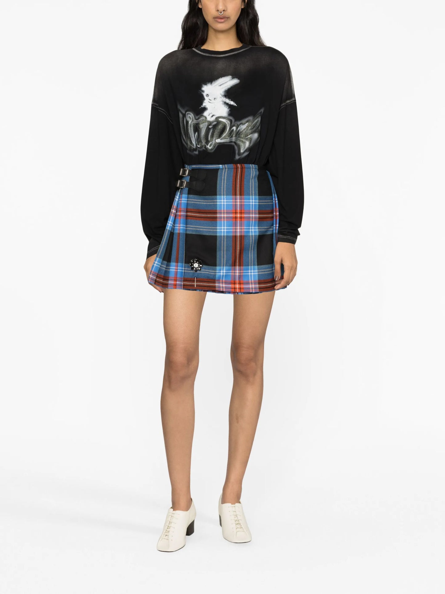 pleated tartan mini kilt