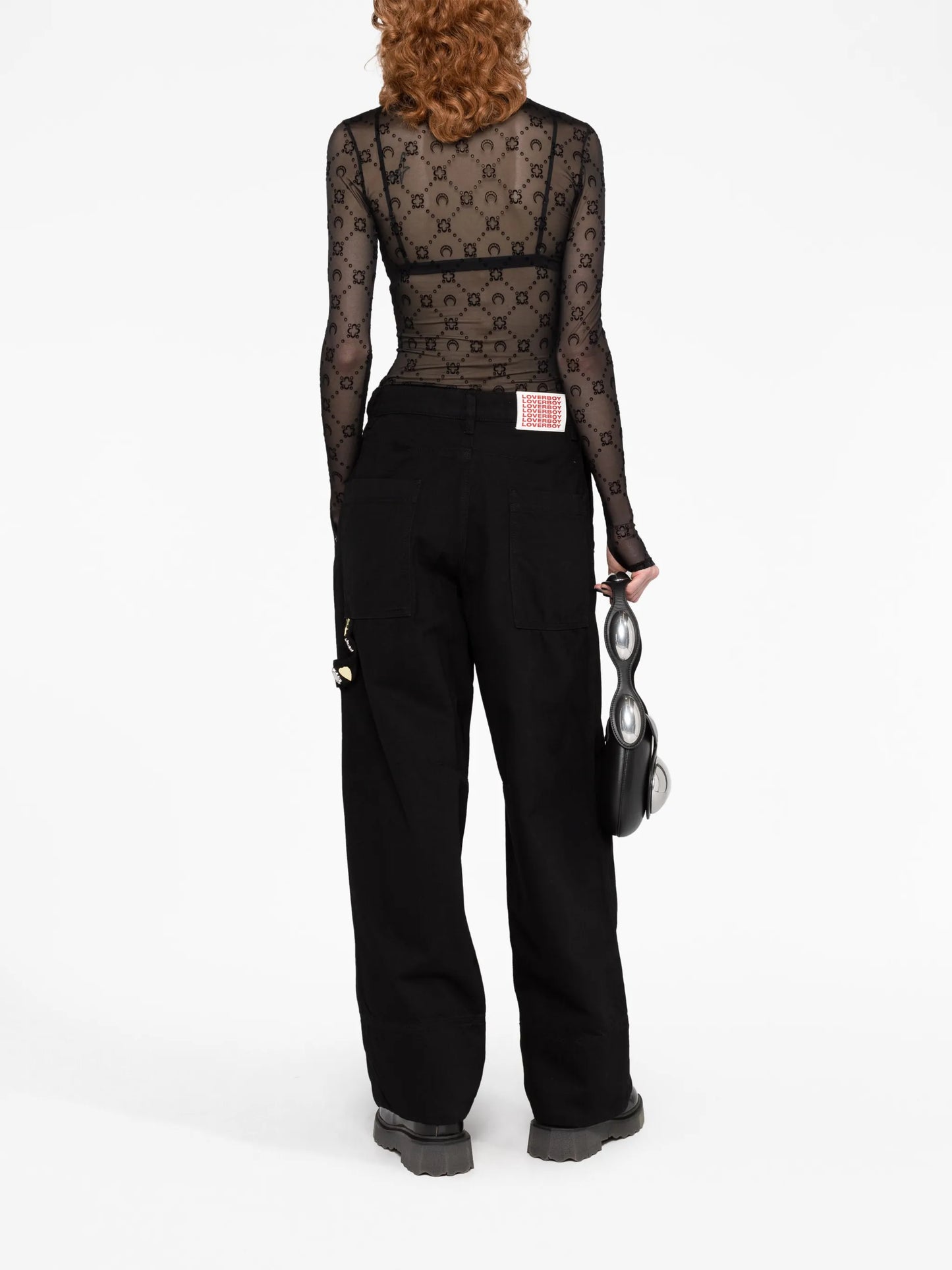 embellished wide-leg jeans