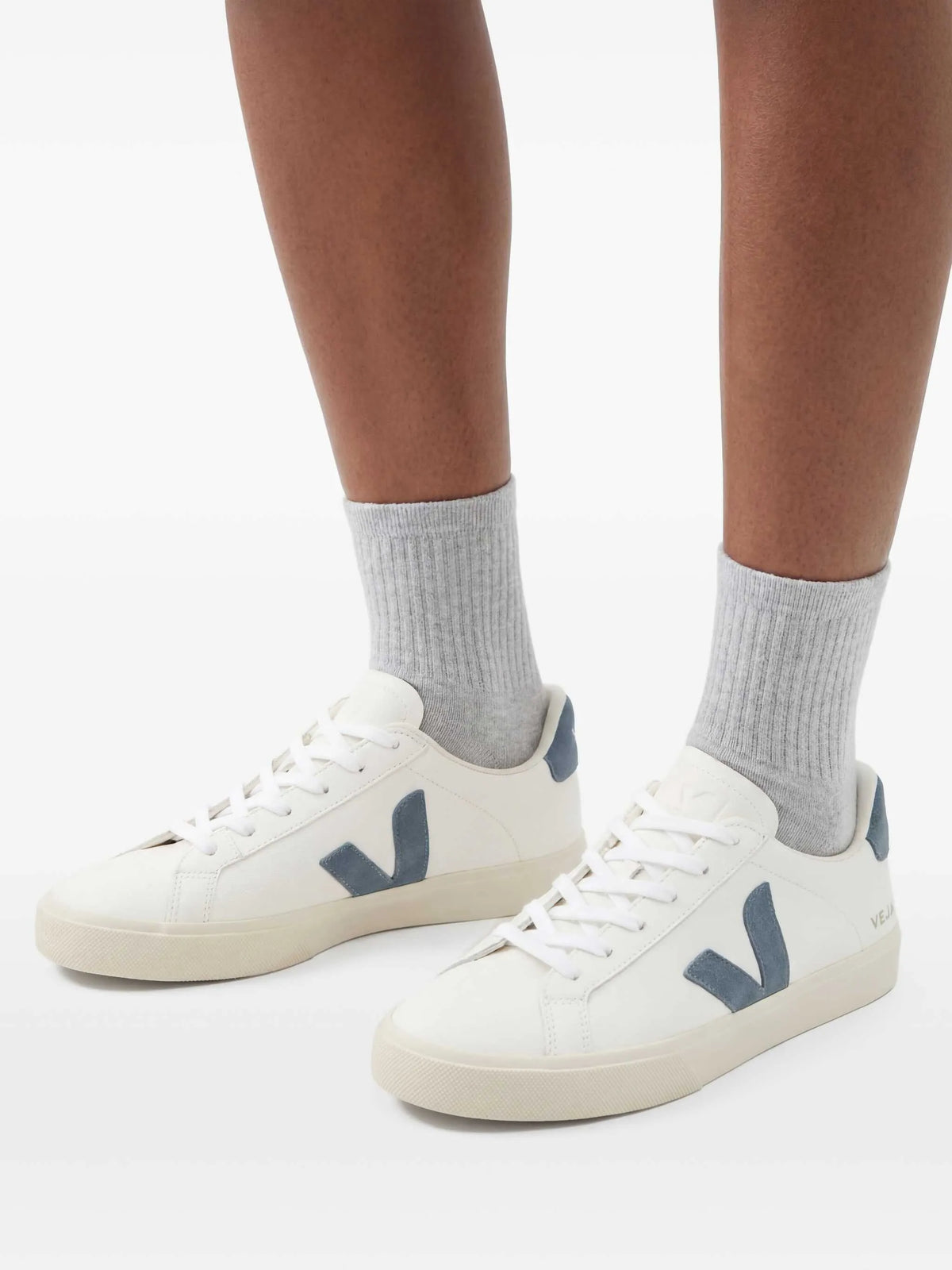California logo-patch leather sneakers