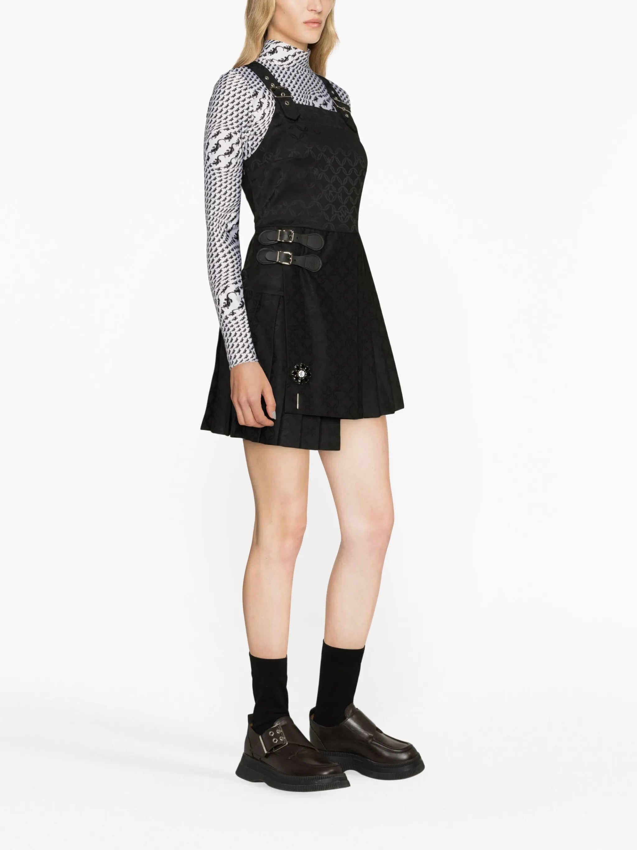 Kilt Gender-jacquard minidress