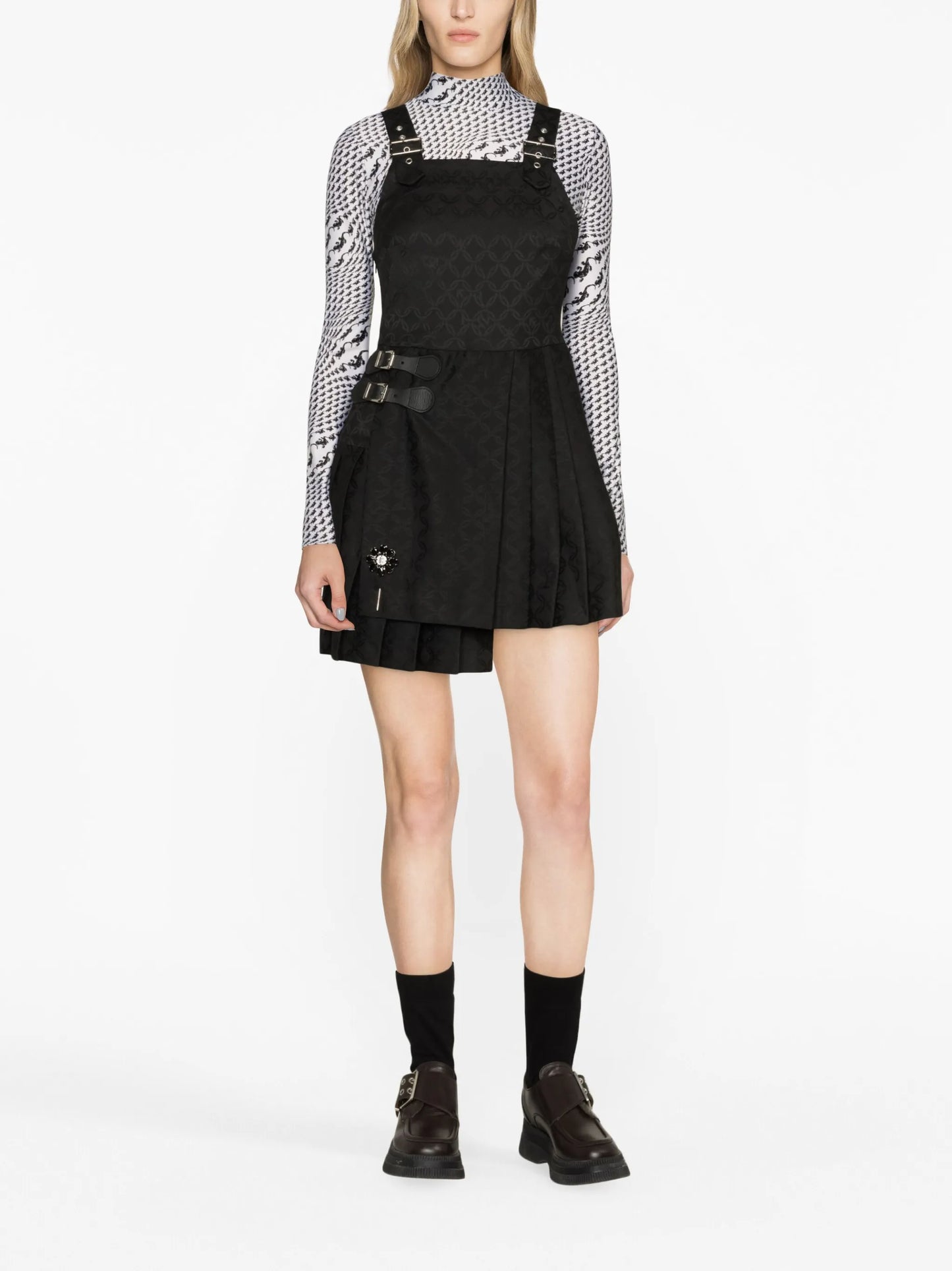 Kilt Gender-jacquard minidress