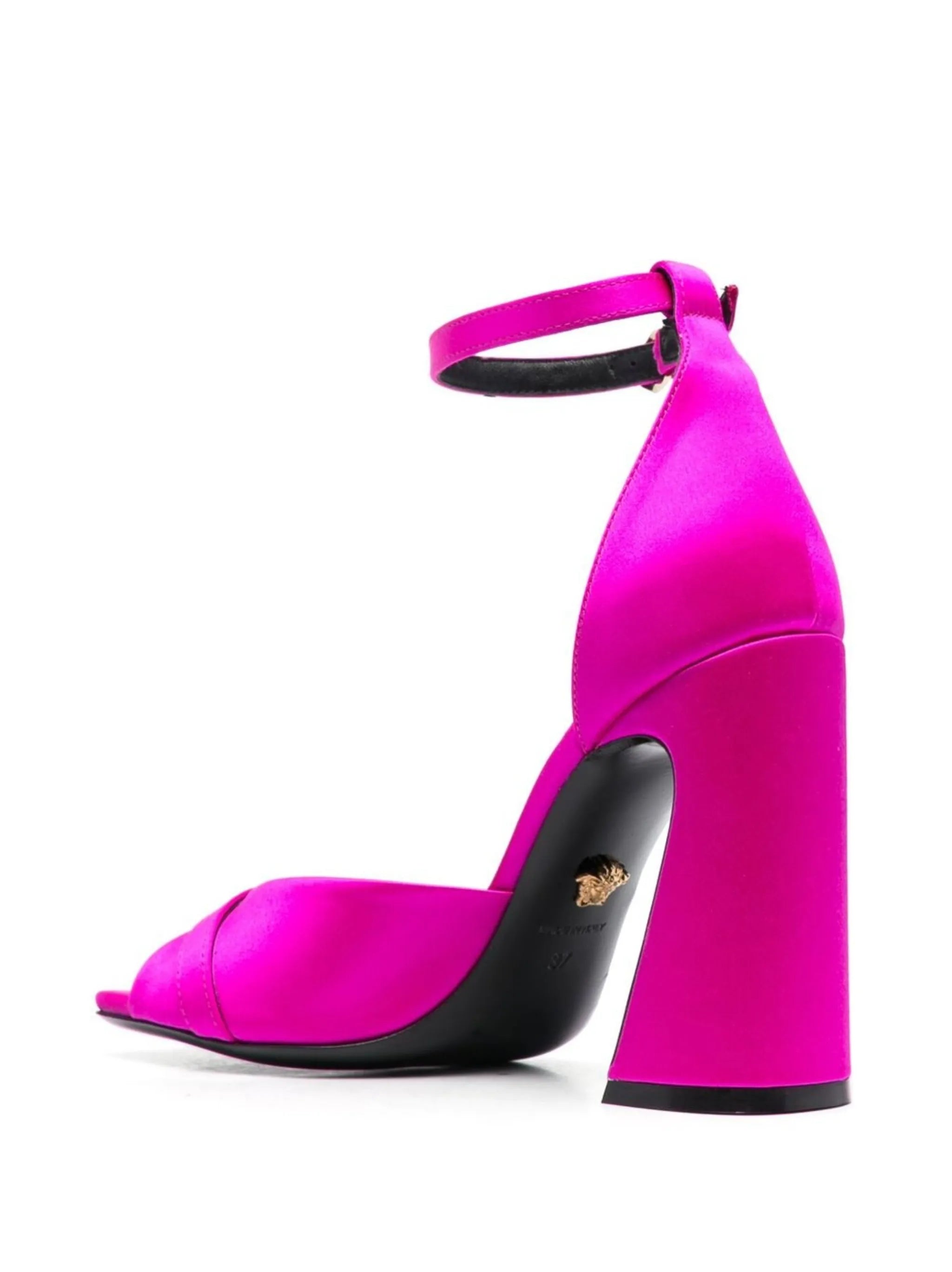 Medusa 110mm satin sandals