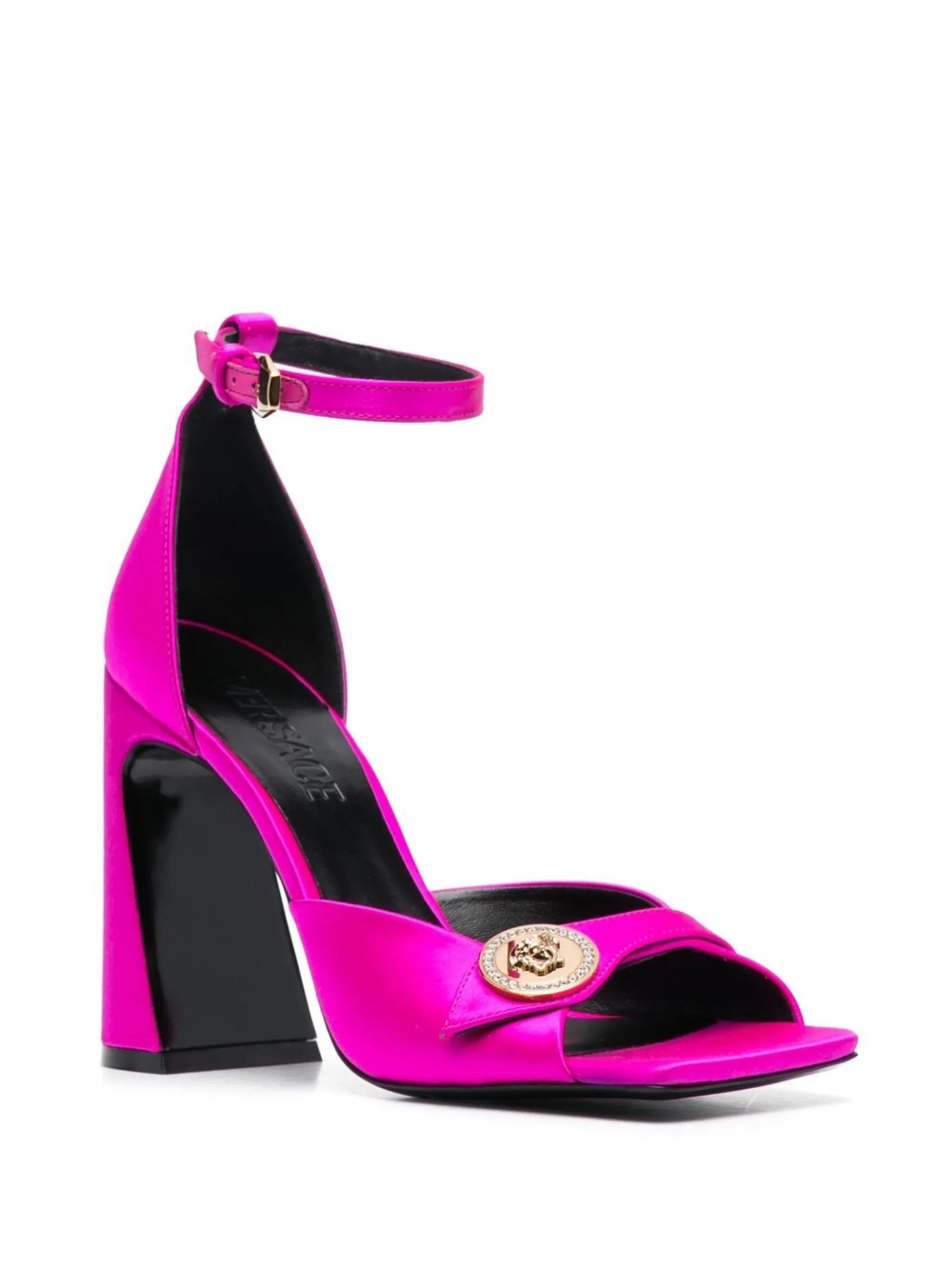 Medusa 110mm satin sandals