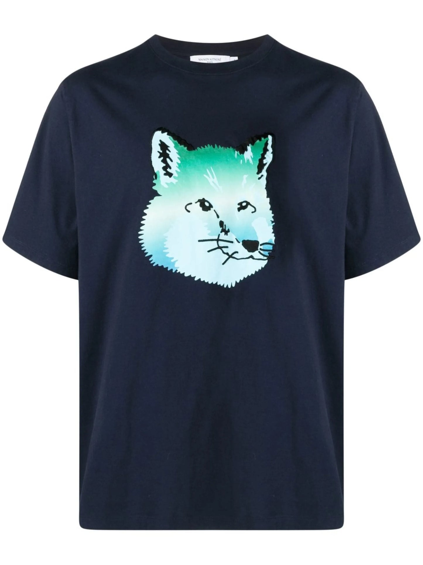 Vibrant Fox Head print T-shirt