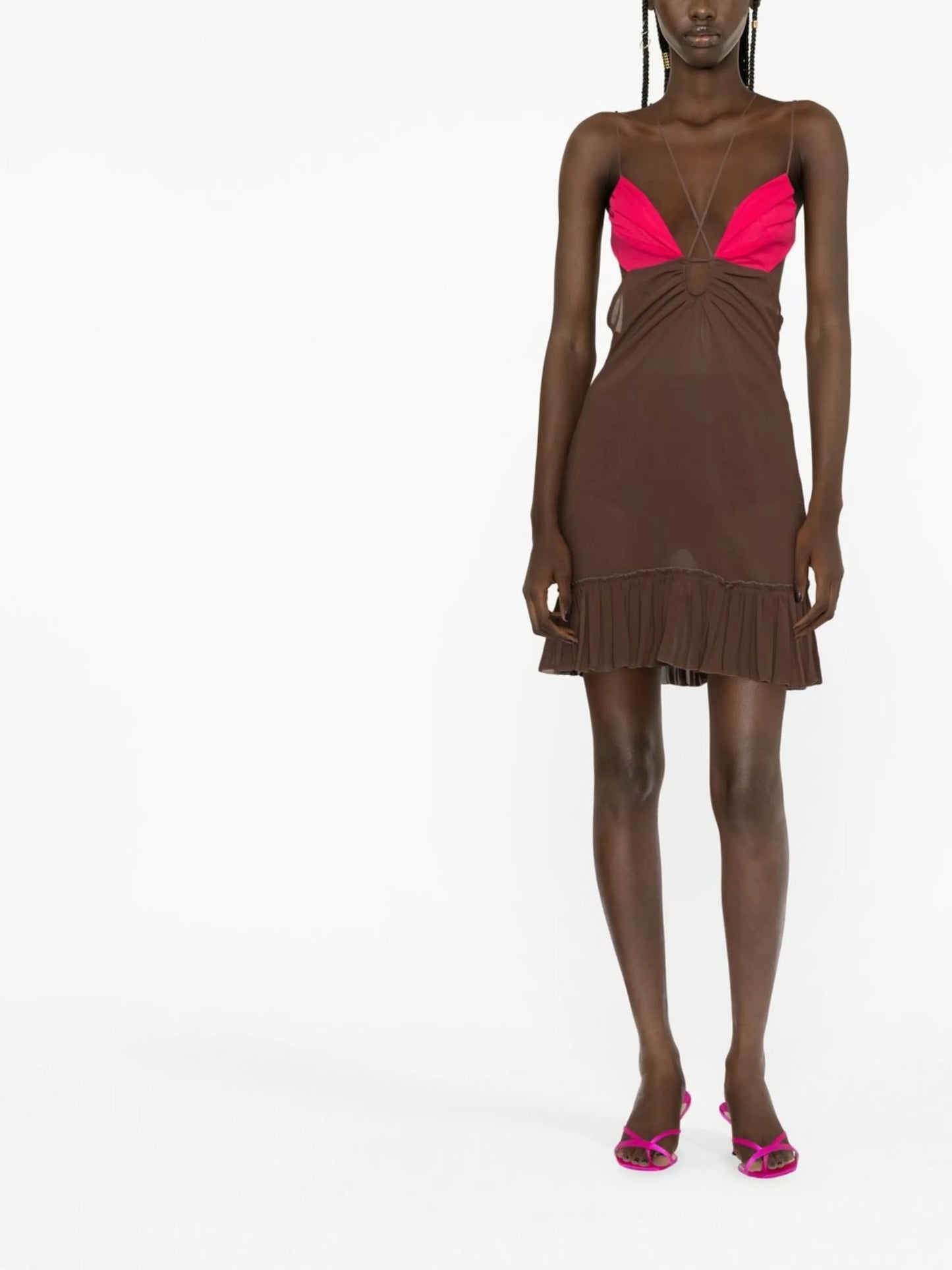 front keyhole minidress