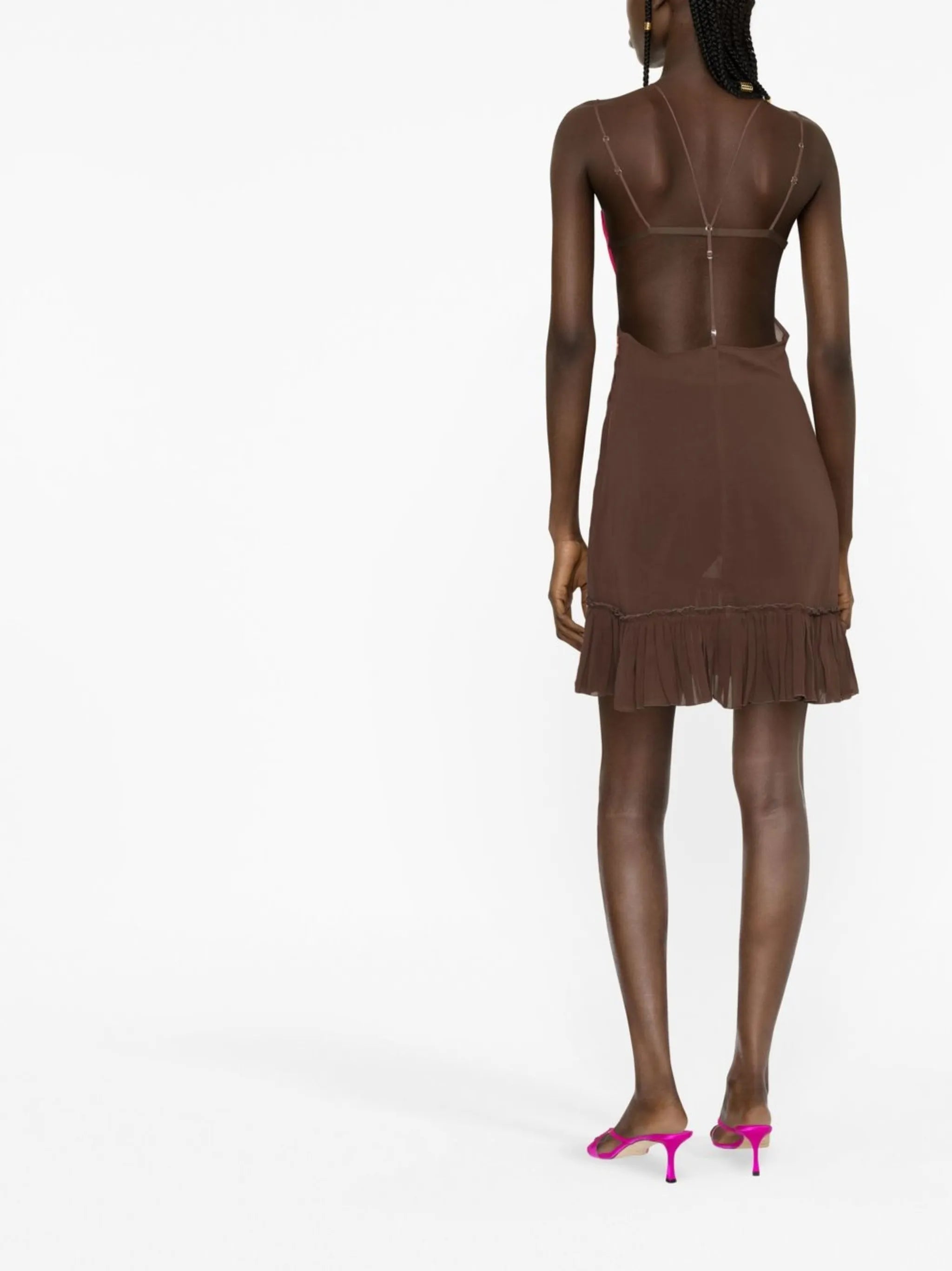 front keyhole minidress