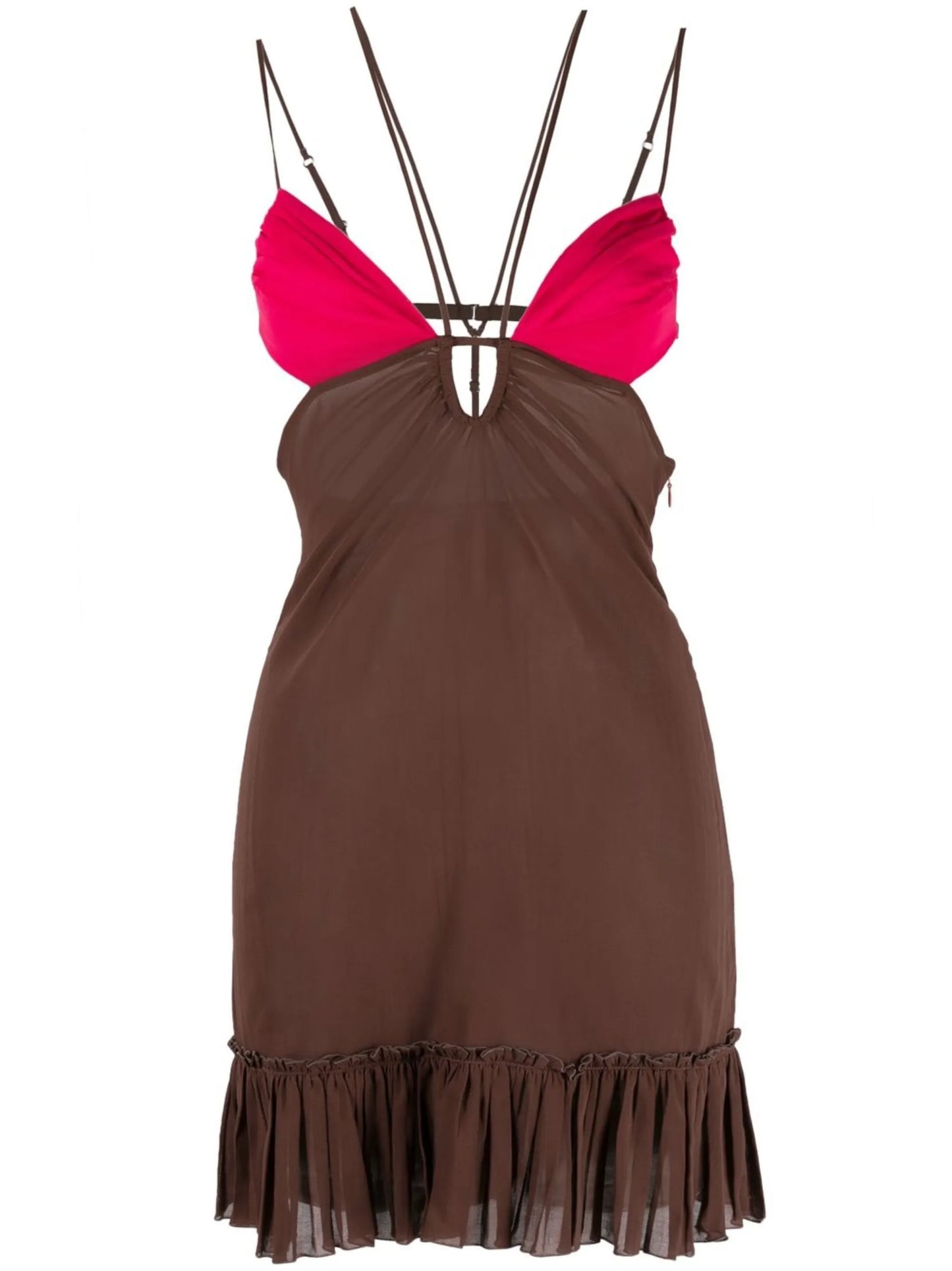 front keyhole minidress