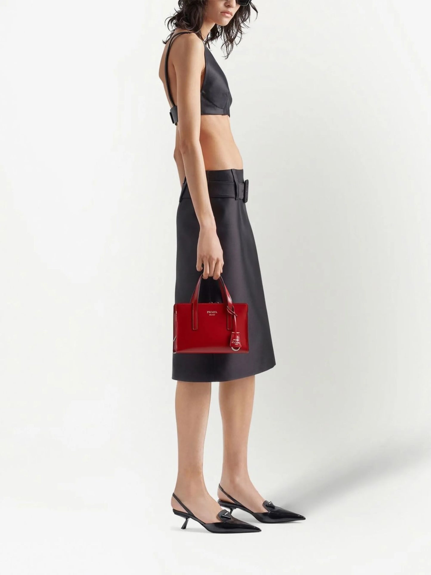mini Re-Edition 1995 brushed leather tote bag