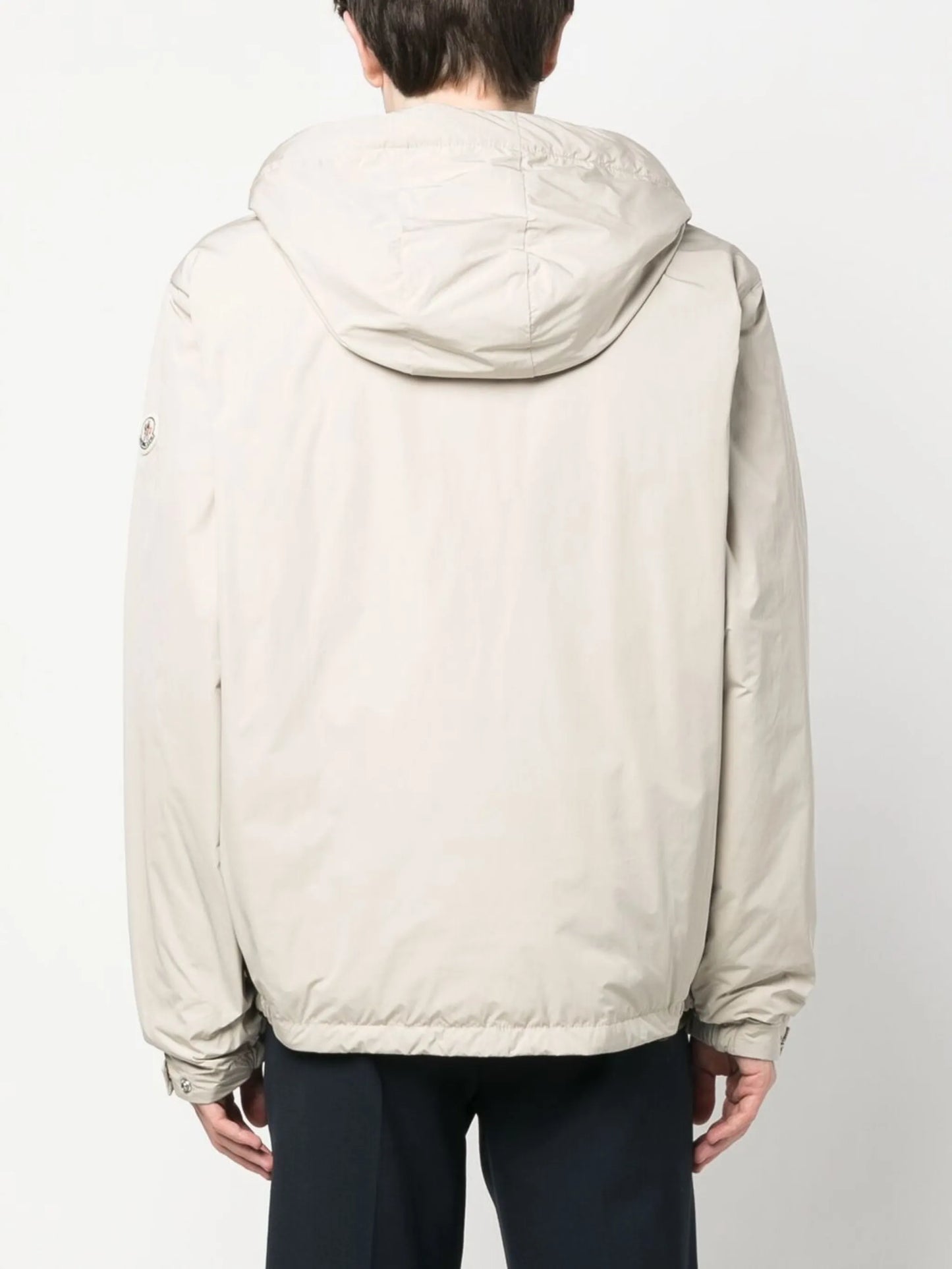 logo-patch hooded jacket