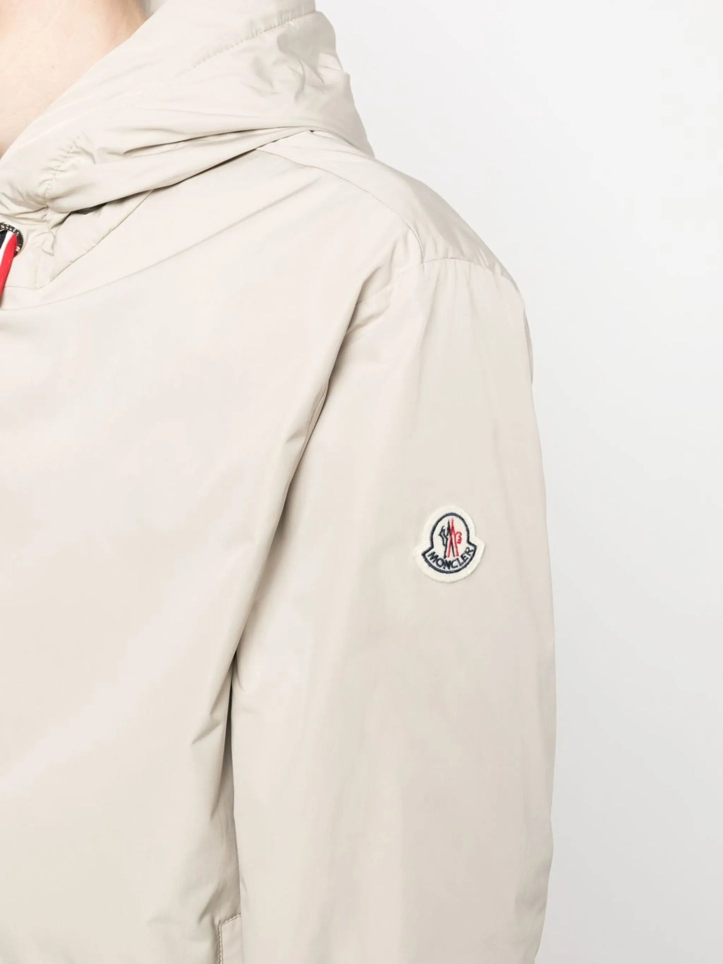 logo-patch hooded jacket