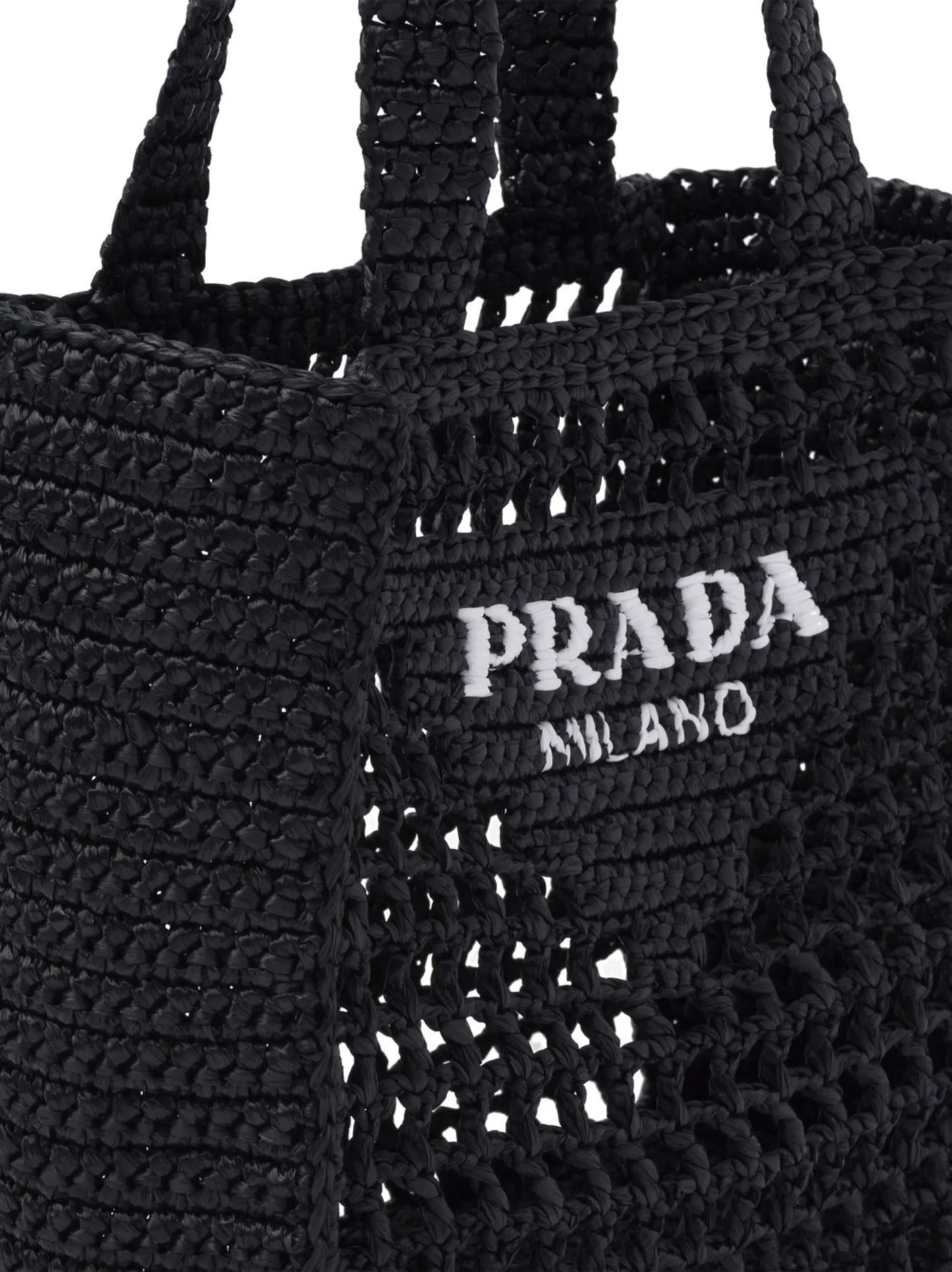 small raffia-woven tote bag