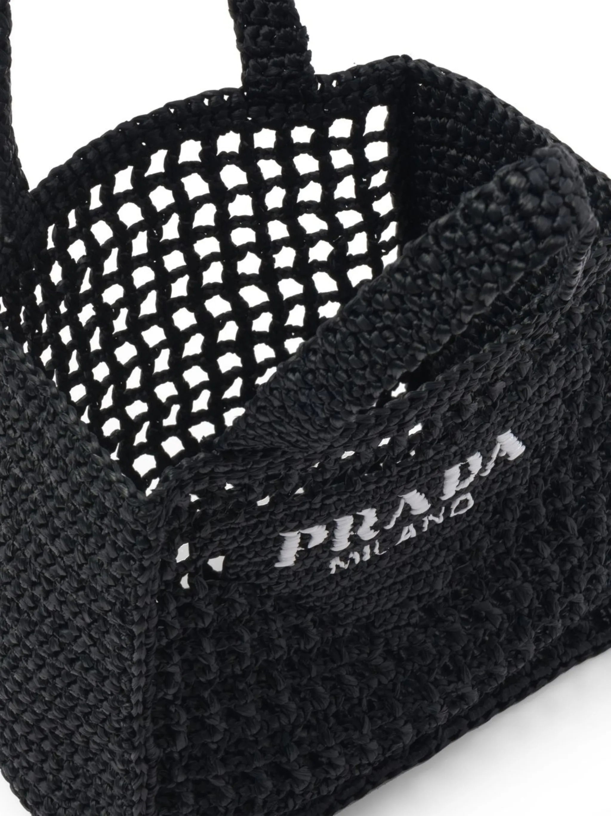small raffia-woven tote bag