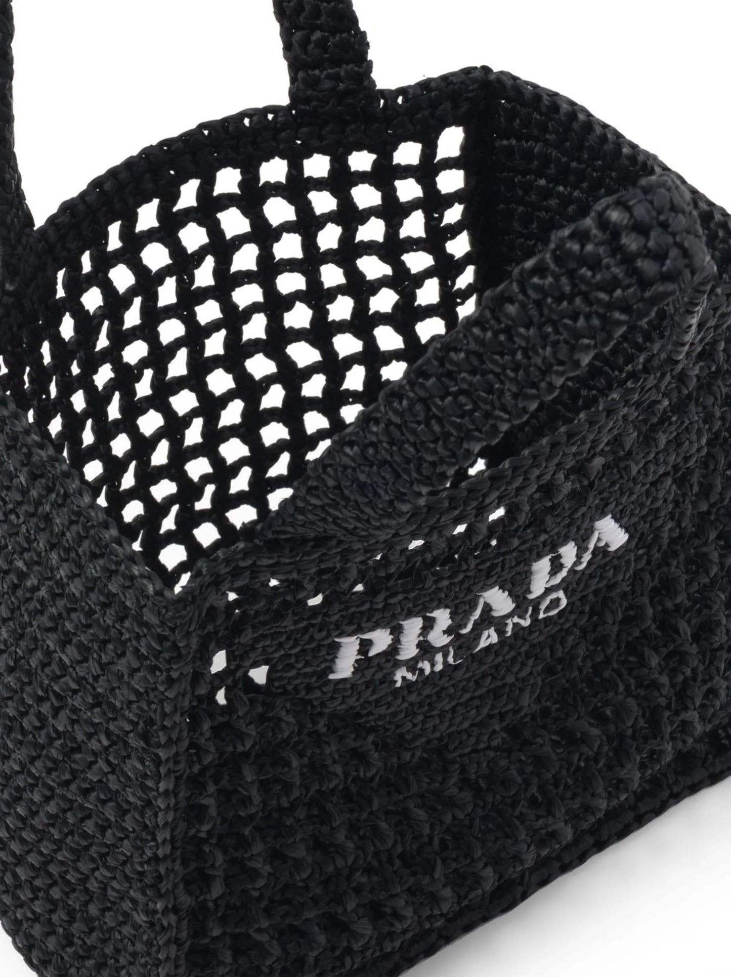 small raffia-woven tote bag