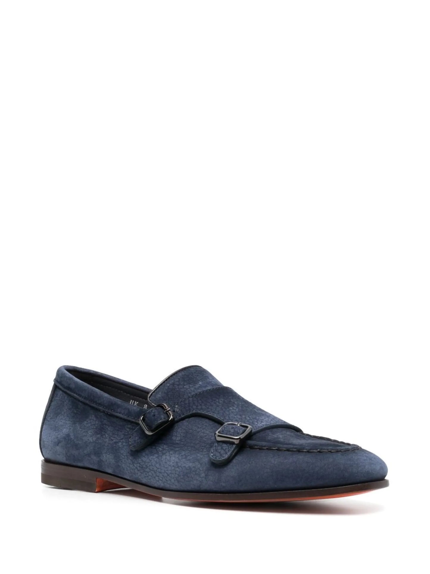 suede-leather monk shoes