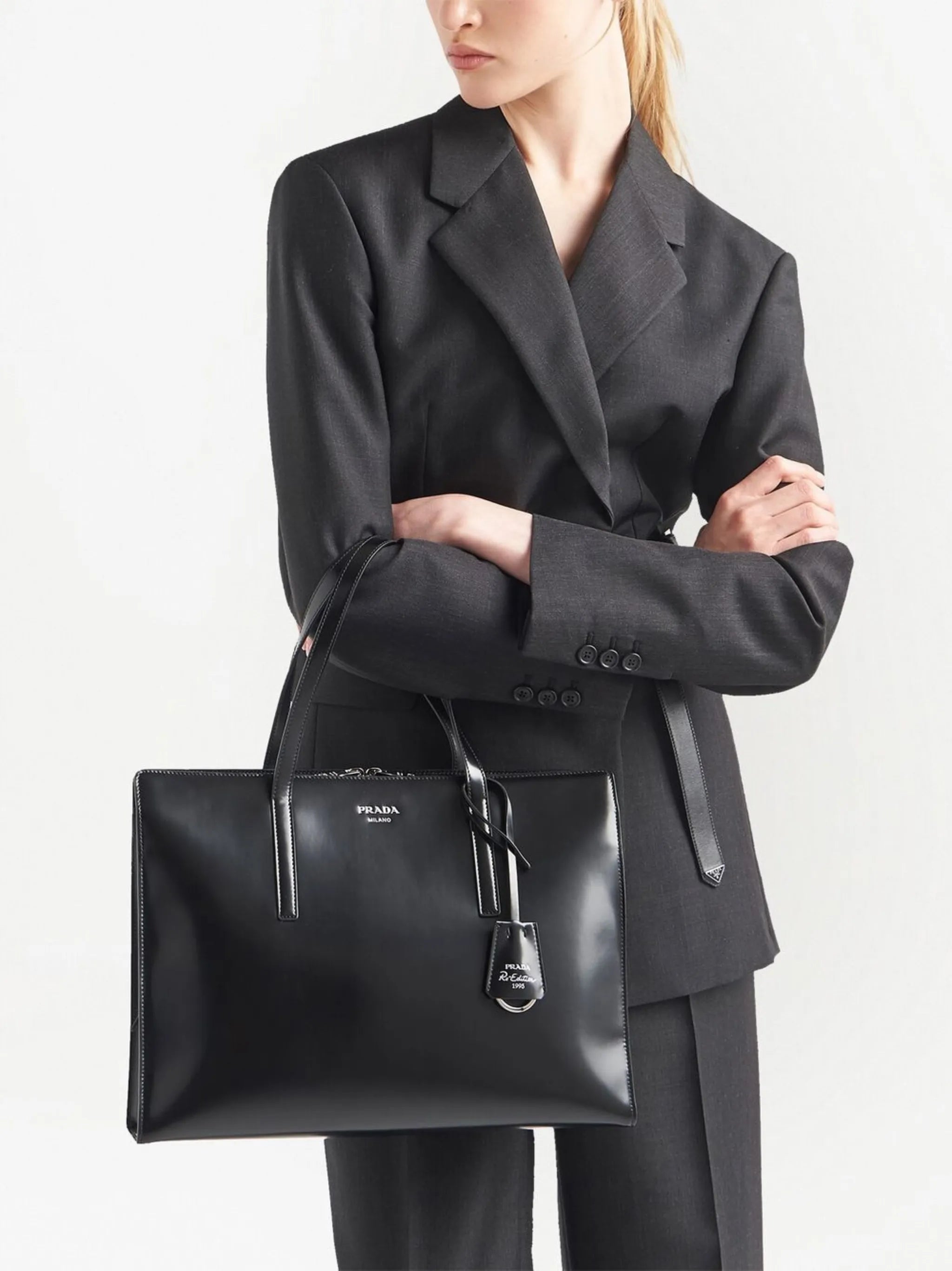Re-Edition 1995 brushed-leather handbag