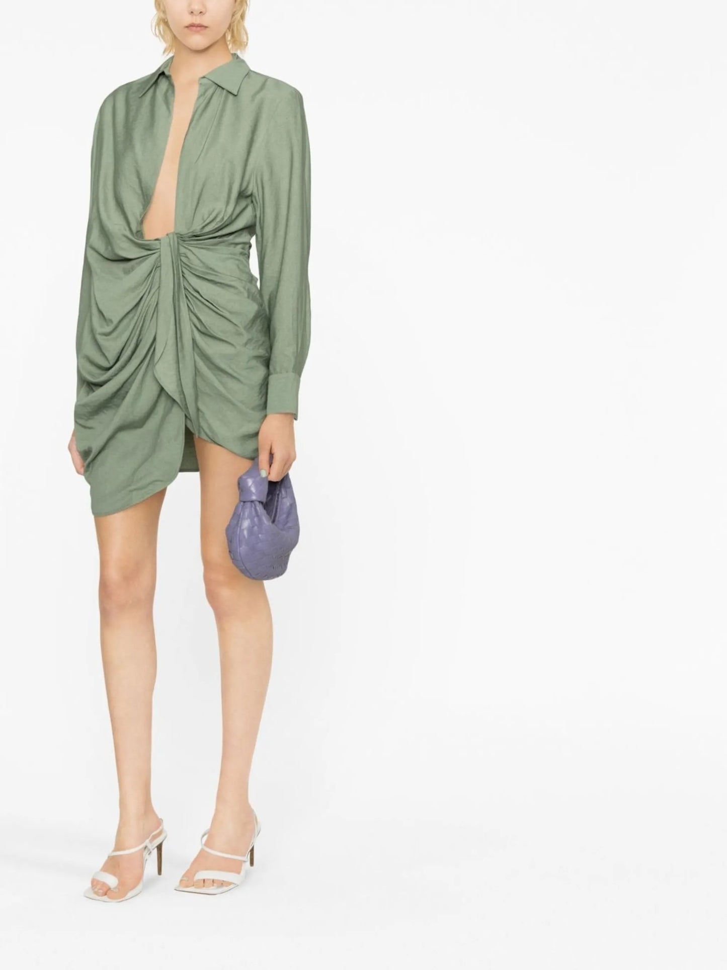 La Robe Bahia draped shirtdress