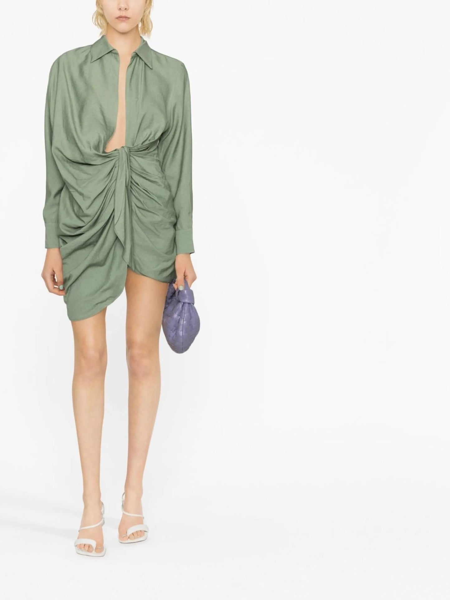 La Robe Bahia draped shirtdress