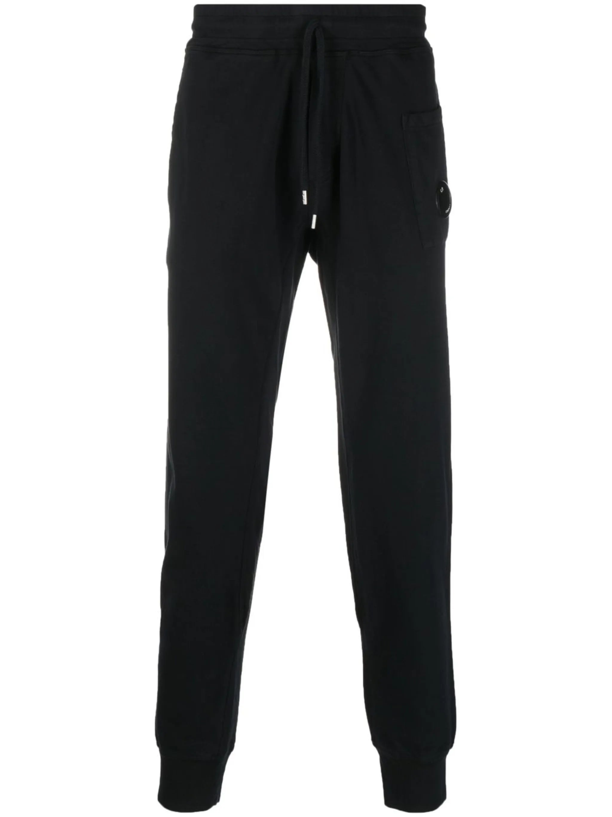 Lens-detail cotton track pants