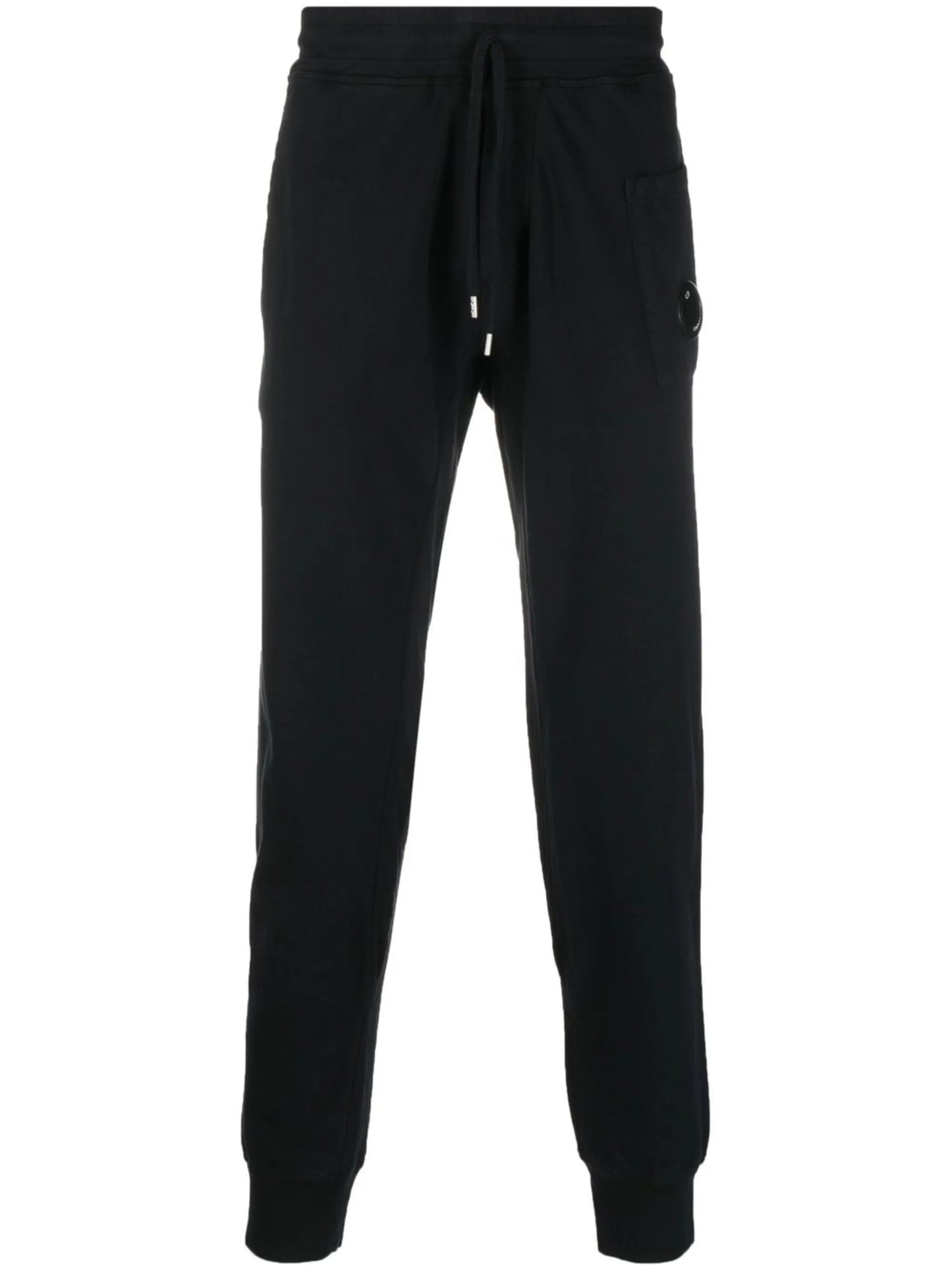Lens-detail cotton track pants